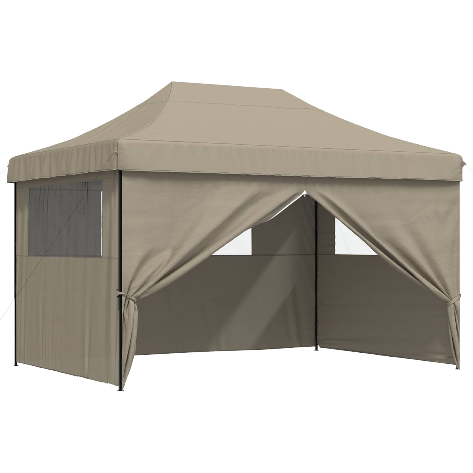 Šator za zabave Sivo-smeđa 279 x 410 x 315 cm Oxford tkanina