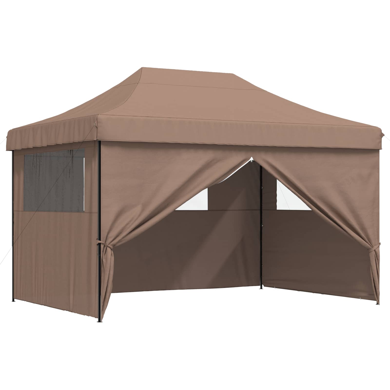 Šator za zabave Smeđa 279 x 410 x 315 cm Oxford tkanina