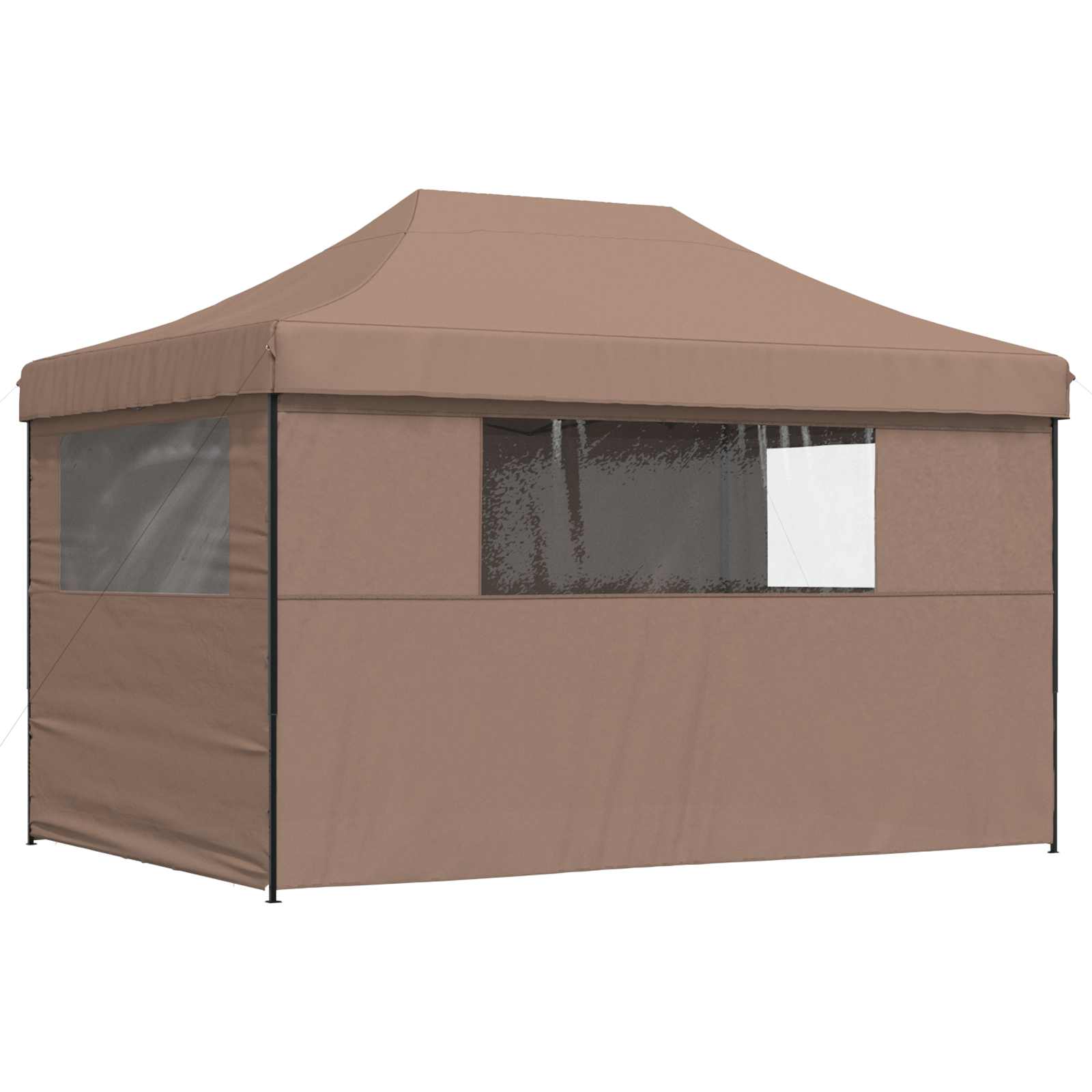 Šator za zabave Smeđa 279 x 410 x 315 cm Oxford tkanina