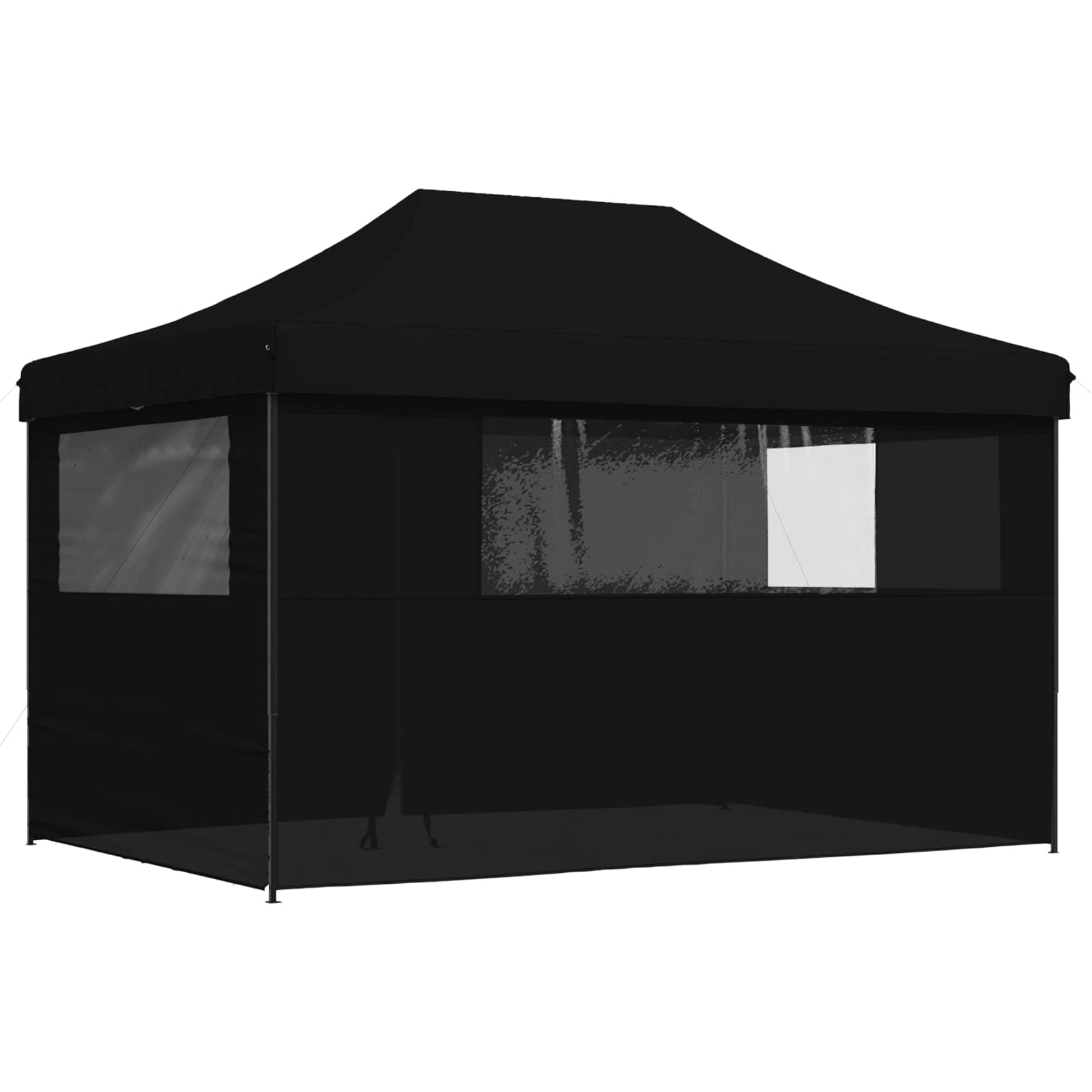 Šator za zabave Crna 279 x 410 x 315 cm Oxford tkanina