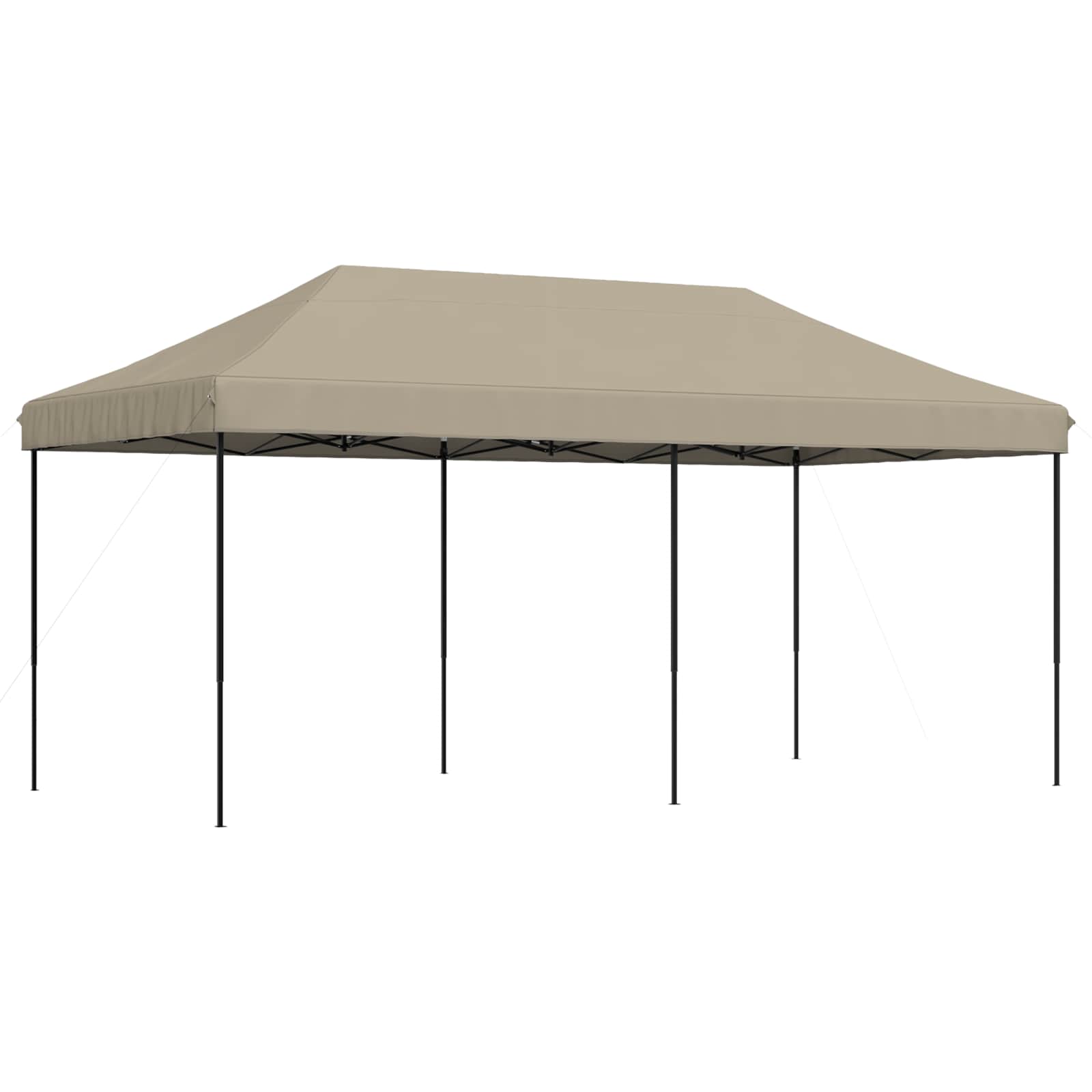 Šator za zabave Sivo-smeđa 292 x 580 x 315 cm Oxford tkanina
