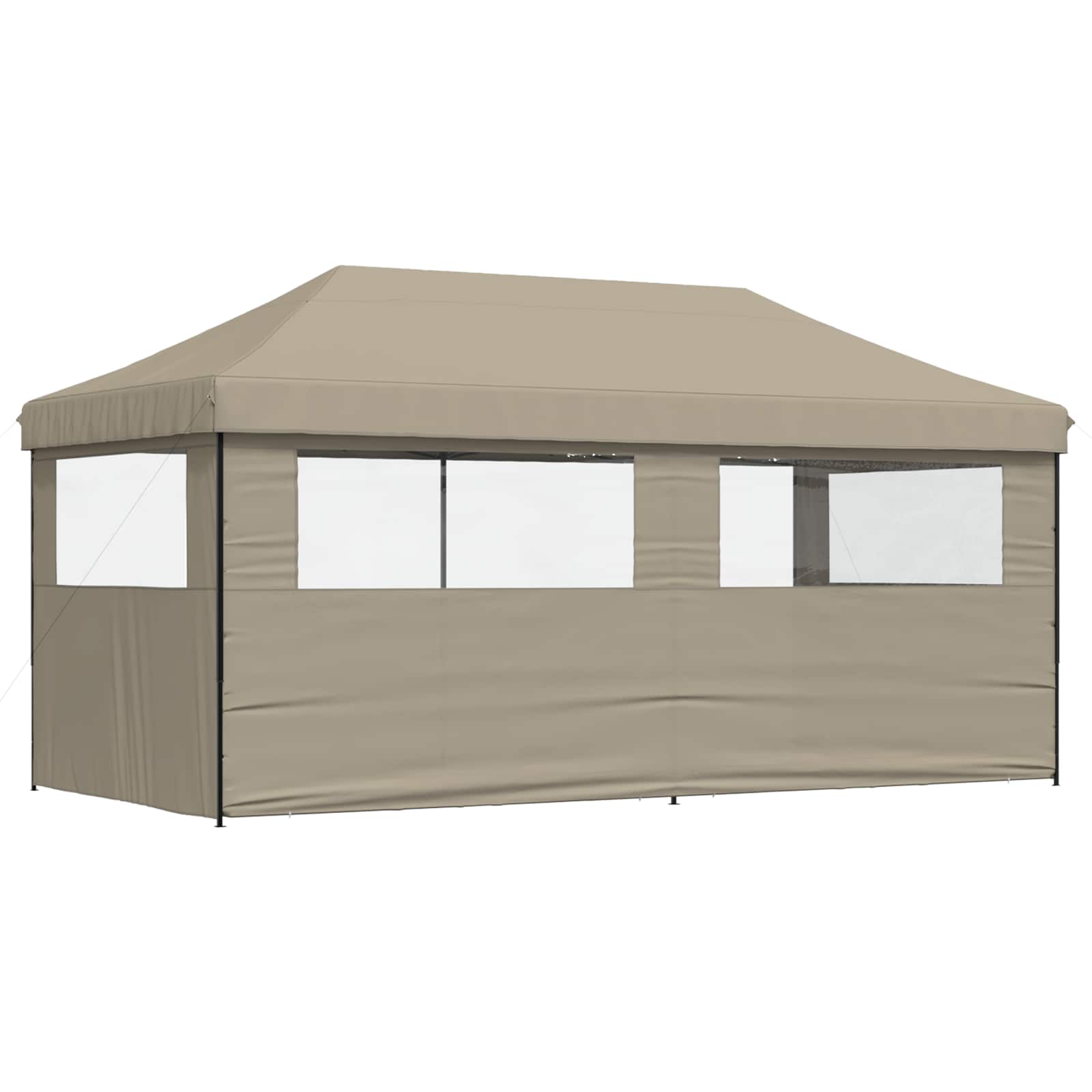 Šator za zabave Sivo-smeđa 292 x 580 x 315 cm Oxford tkanina