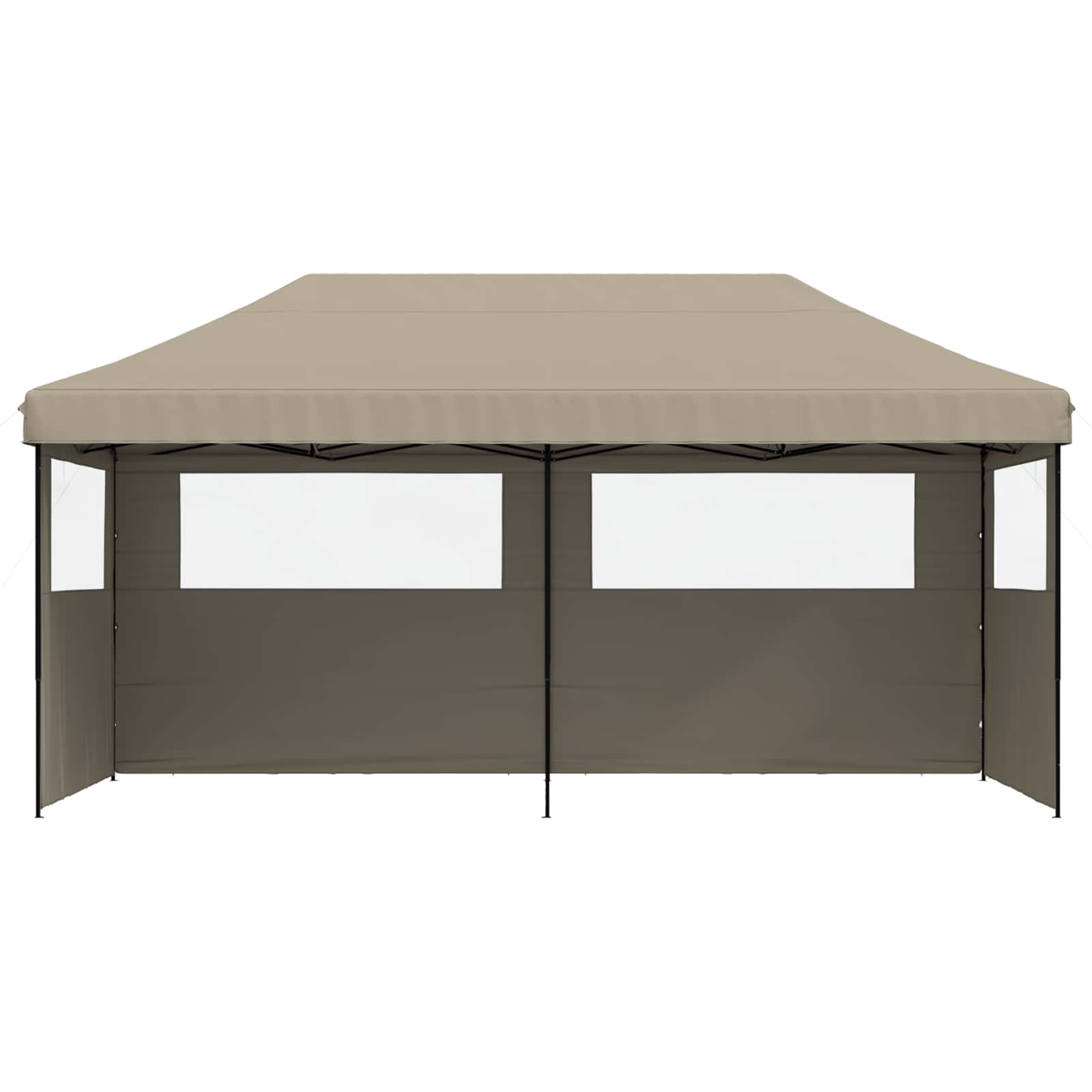 Šator za zabave Sivo-smeđa 292 x 580 x 315 cm Oxford tkanina