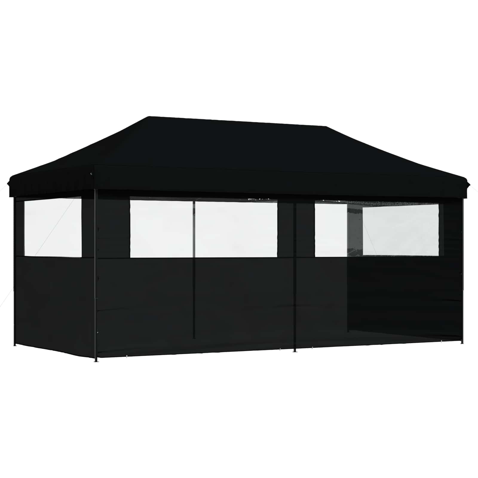 Šator za zabave Crna 292 x 580 x 315 cm Oxford tkanina
