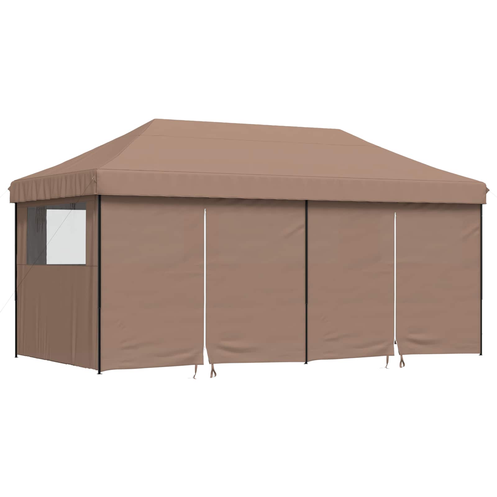 Šator za zabave Smeđa 292 x 580 x 315 cm Oxford tkanina