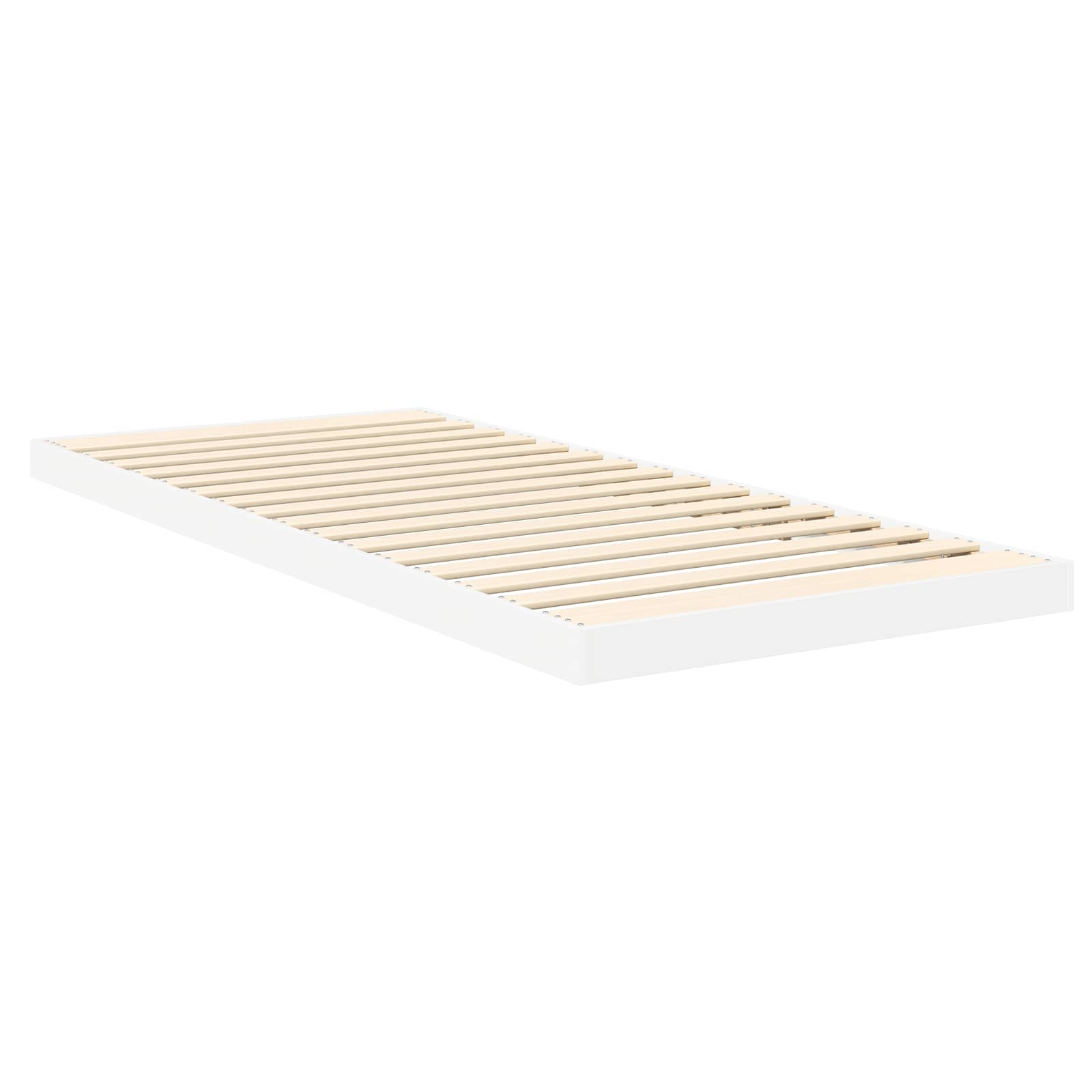 Krevet s daskama Bijelo 75 x 190 cm Konstruirano drvo