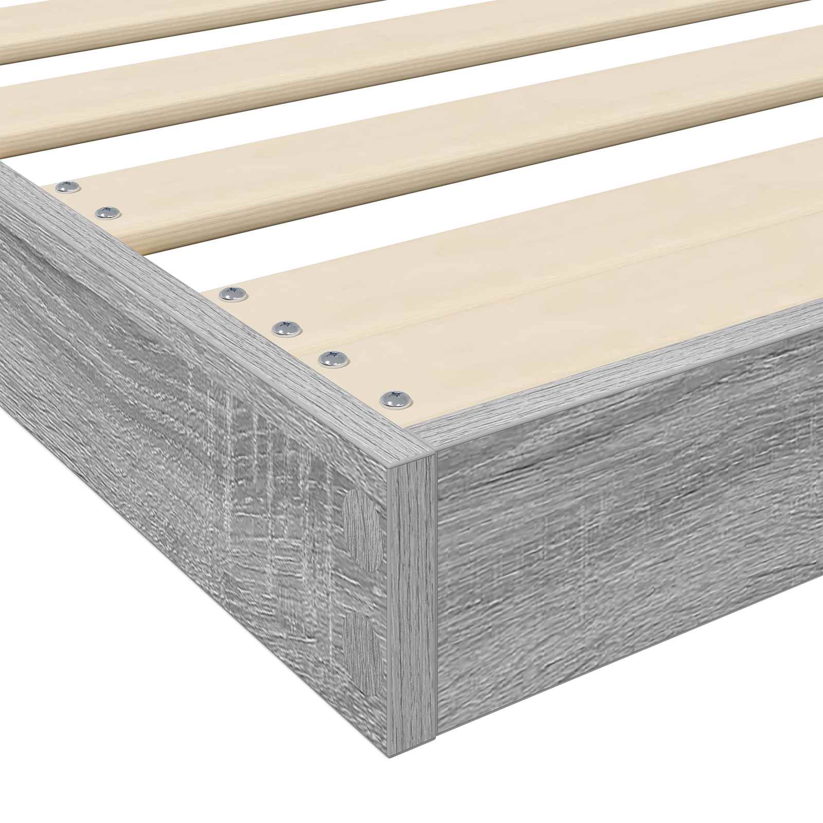 Krevet s daskama Siva Sonoma 90 x 190 cm Konstruirano drvo