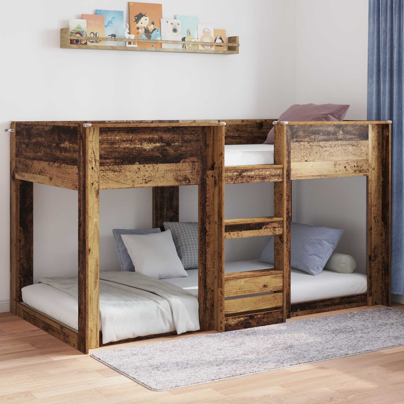 Krevet s daskama Staro drvo 90 x 190 cm Konstruirano drvo