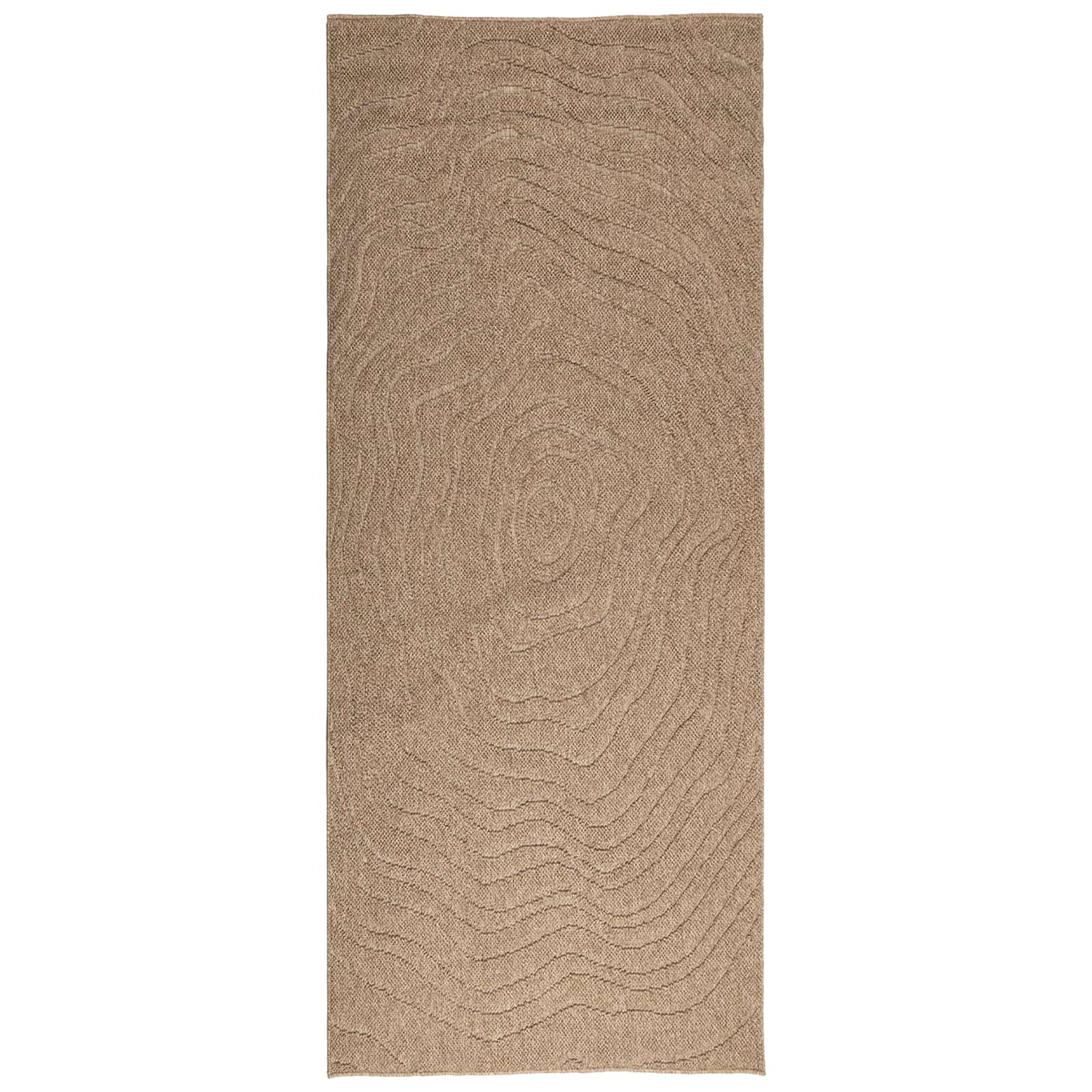 Tepisi za područja Moiré AGIRA Prirodna 150 x 80 cm Poliester