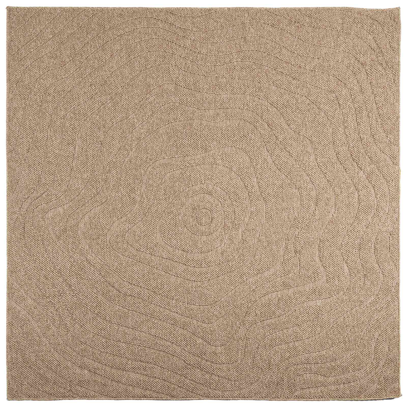 Tepisi za područja Moiré AGIRA Prirodna 120 x 120 cm Poliester