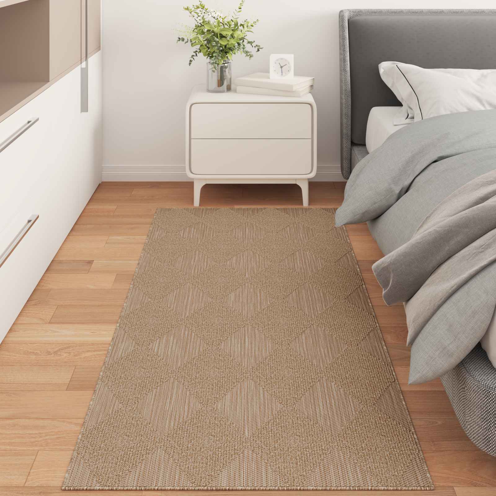Tepisi za područja AGIRA Prirodna 150 x 80 cm Poliester