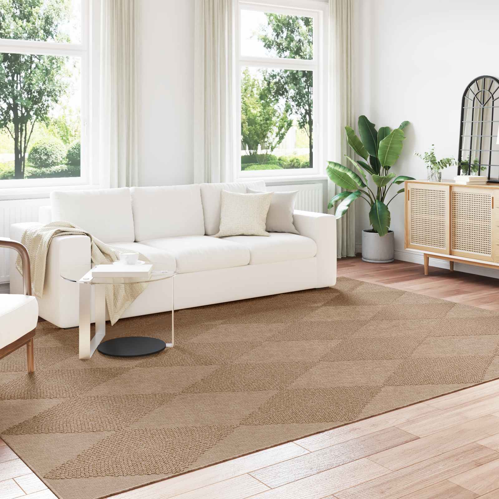 Tepisi za područja AGIRA Prirodna 280 x 200 cm Poliester