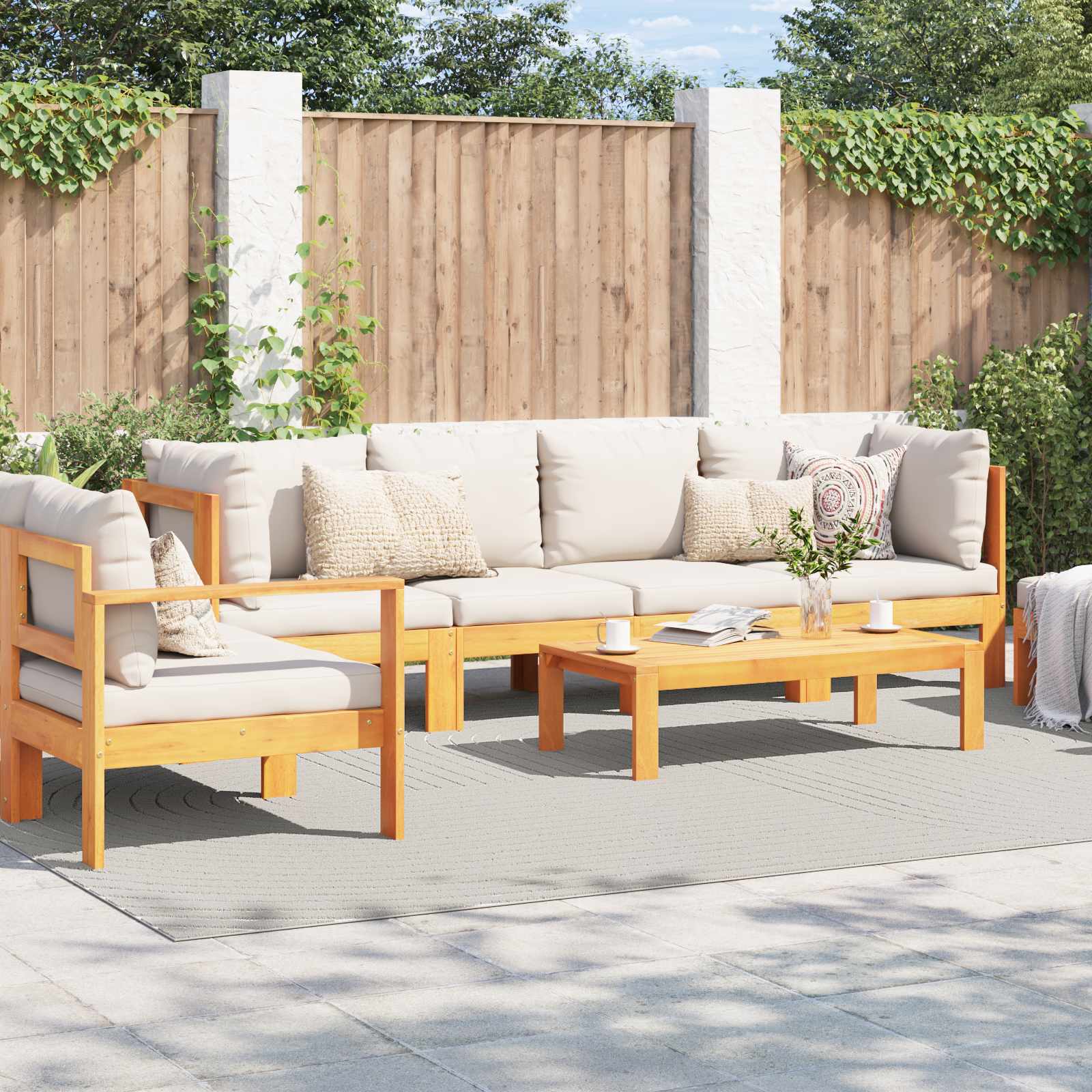 Tepisi za područja PALMERAS Krema 280 x 200 cm Poliester