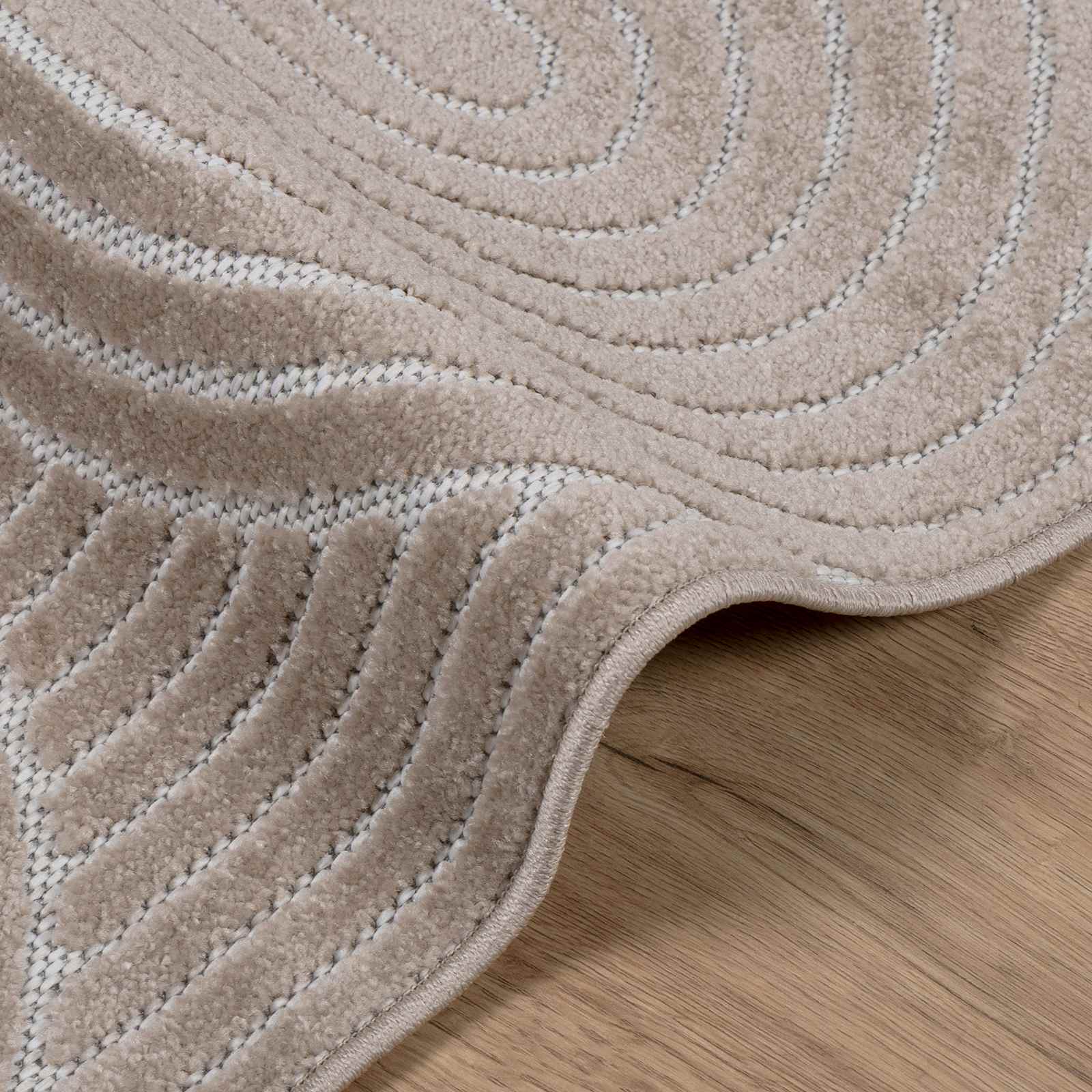 Tepisi za područja PALMERAS Bež 200 x 200 cm Poliester