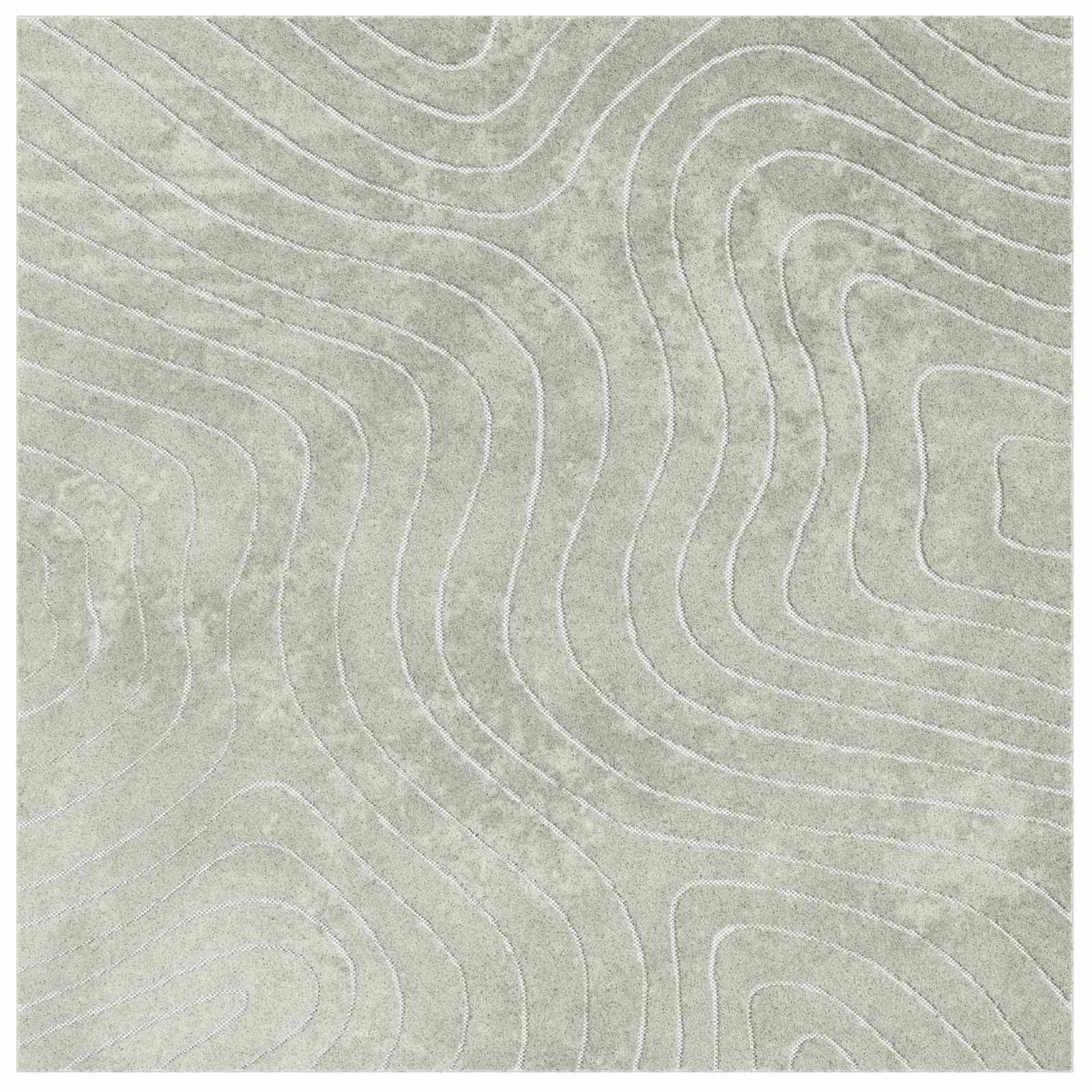 Tepisi za područja PALMERAS Zelena 200 x 200 cm Poliester
