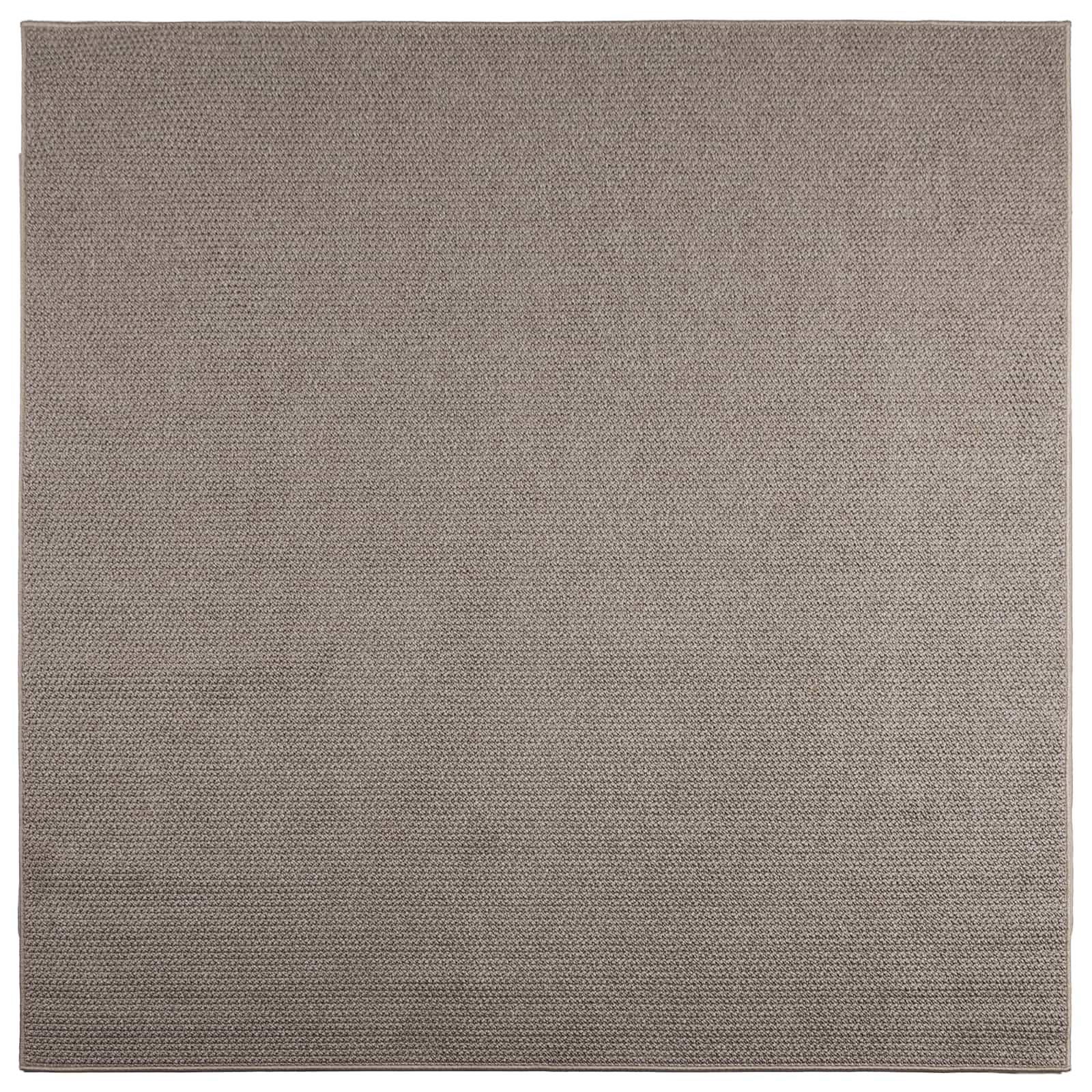 Tepisi za područja LUGO Sivo-smeđa 120 x 120 cm Poliester