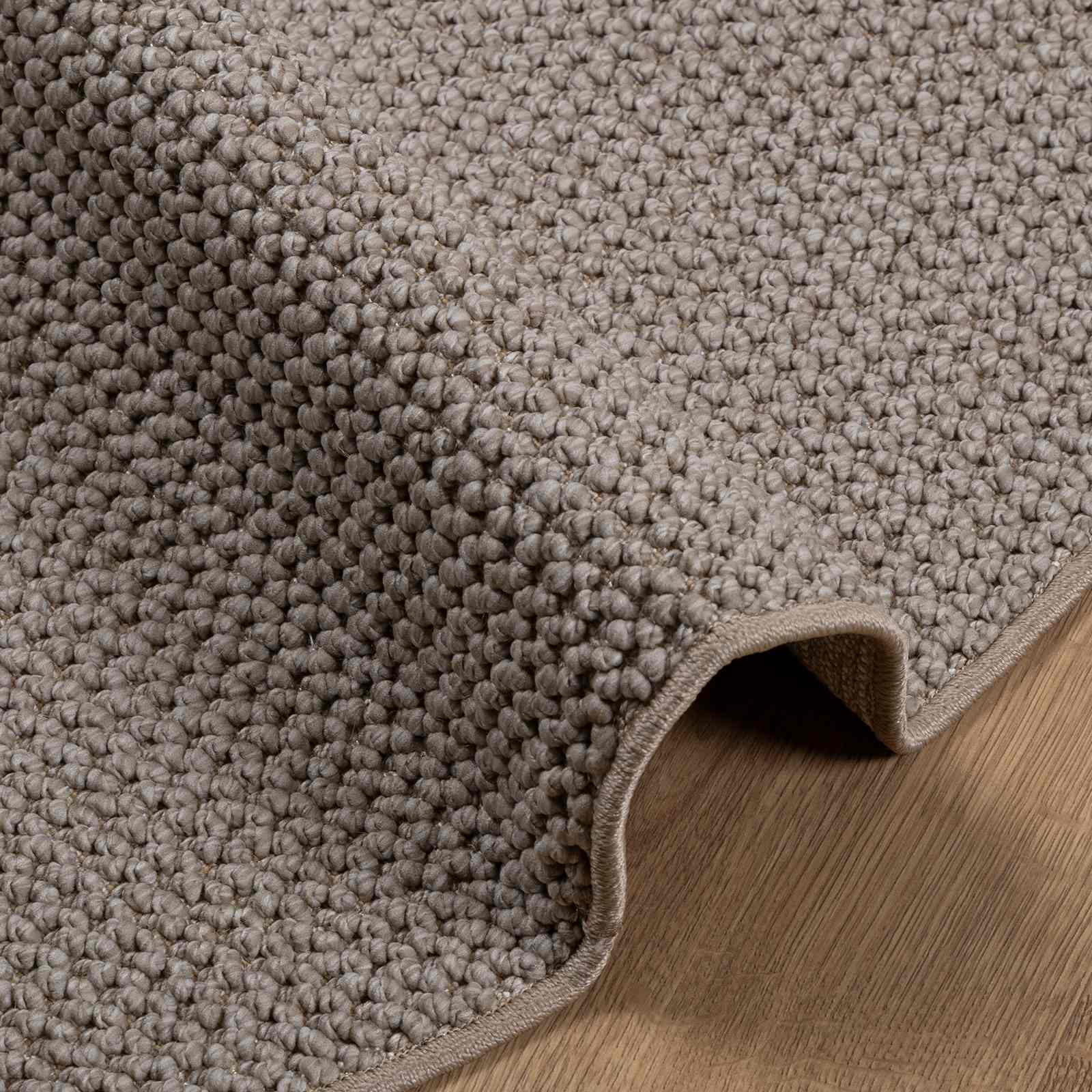 Tepisi za područja Kružni LUGO Sivo-smeđa Ø 200 CM Poliester