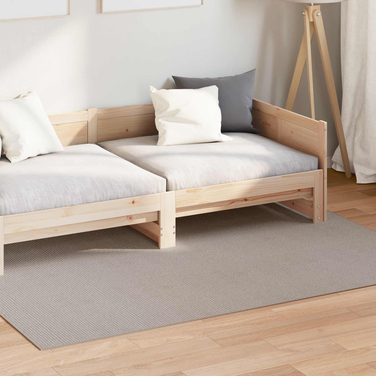 Tepisi za područja LUGO Krem i Taupe 230 x 160 cm Poliester