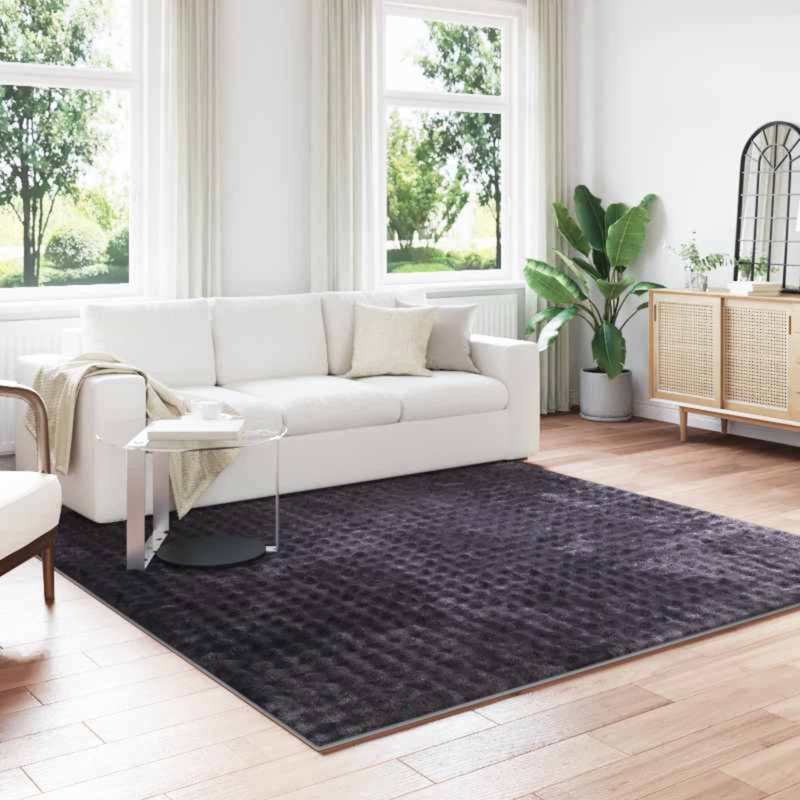 Tepisi za područja Četvrtasti SIROLO Bež 120 x 120 cm Poliester