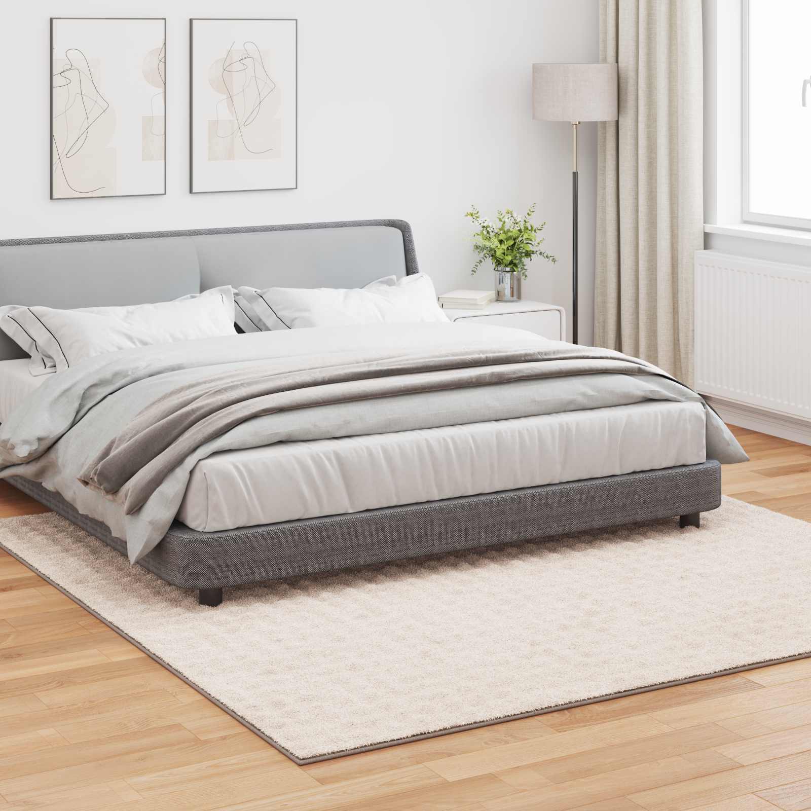 Tepisi za područja Četvrtasti SIROLO Bež 240 x 240 cm Poliester