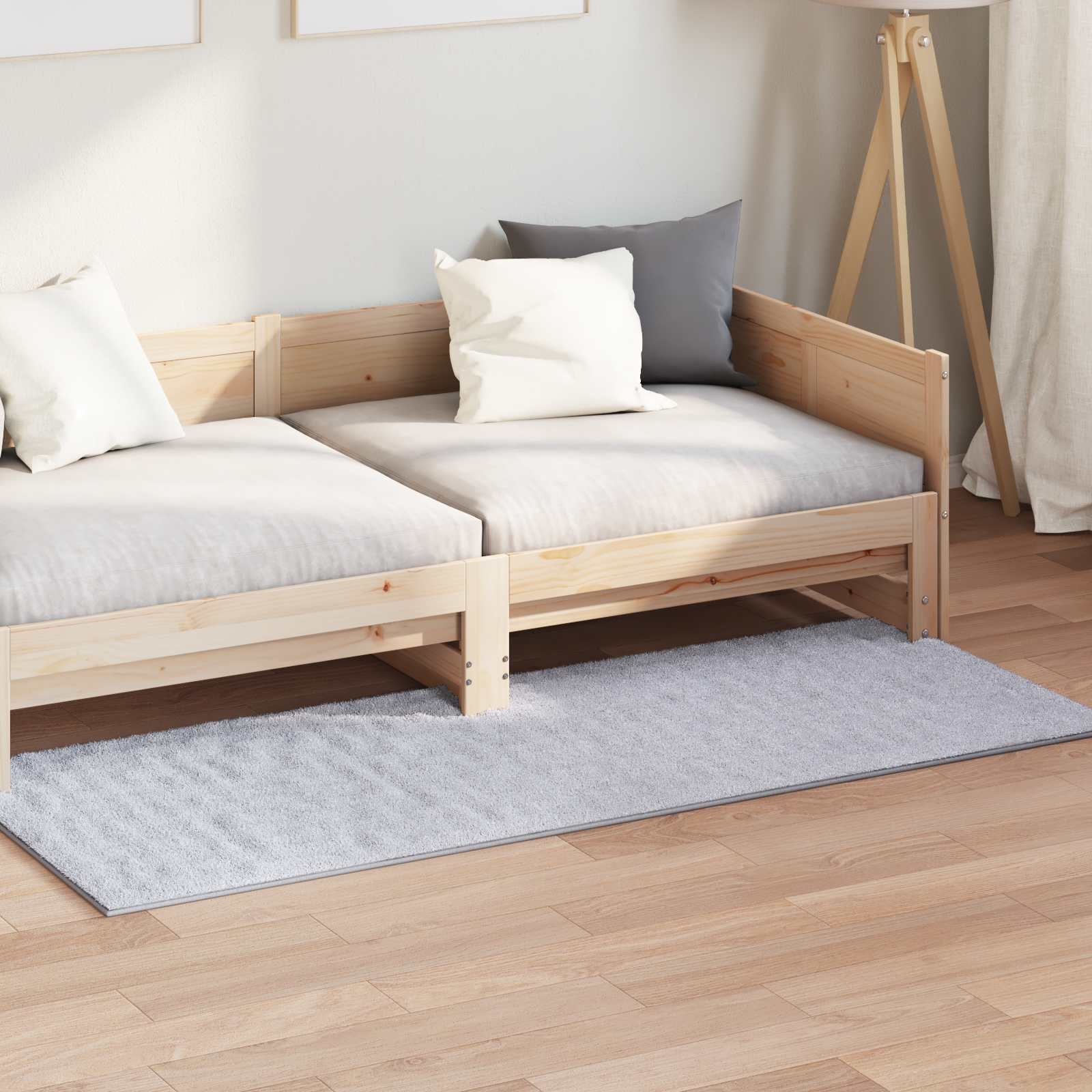 Tepisi za područja Pravokutni SIROLO Sivi 150 x 80 cm Poliester