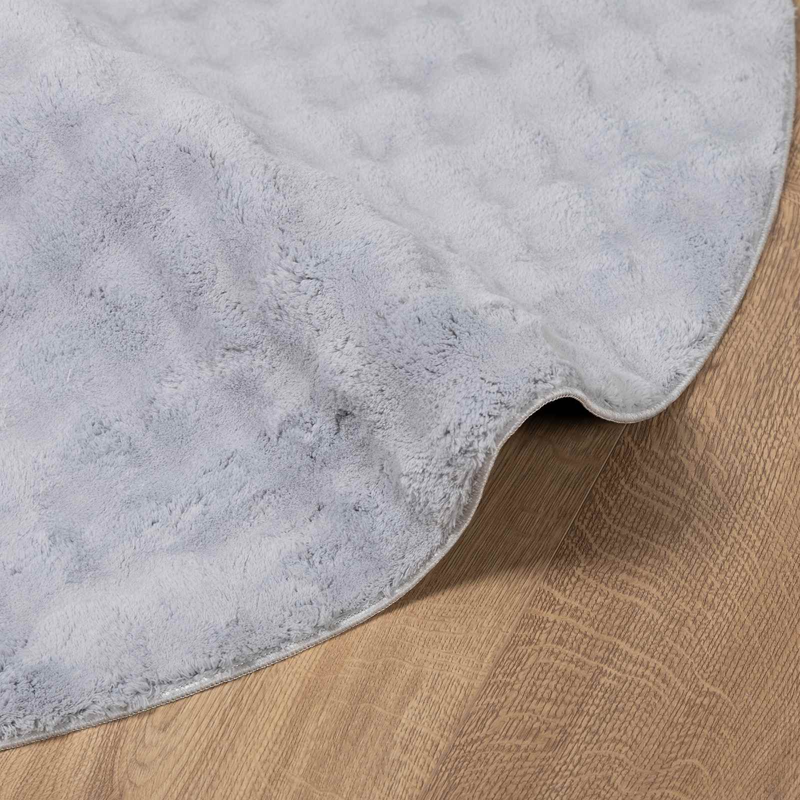 Tepisi za područja Kružni SIROLO Sivi Ø 120 CM Poliester