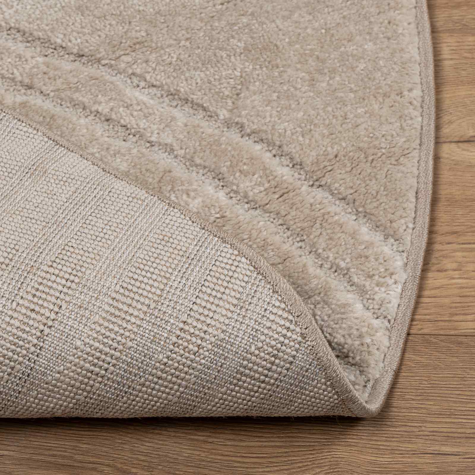 Tepisi za područja Kružni GALATI Bež Ø 120 CM Poliester