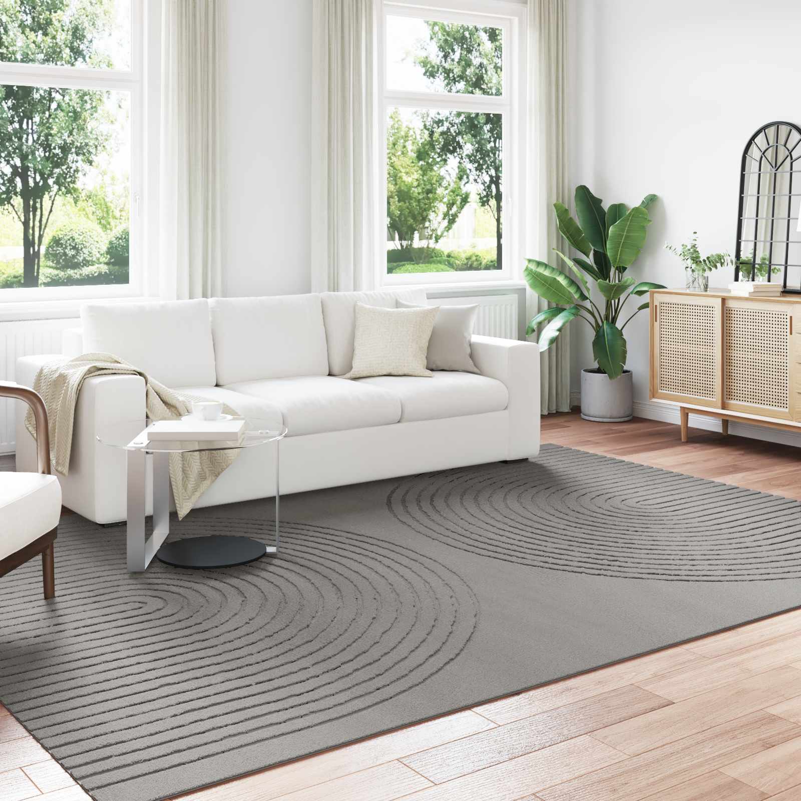 Tepisi za područja Pravokutni GALATI Sivi 280 x 200 cm