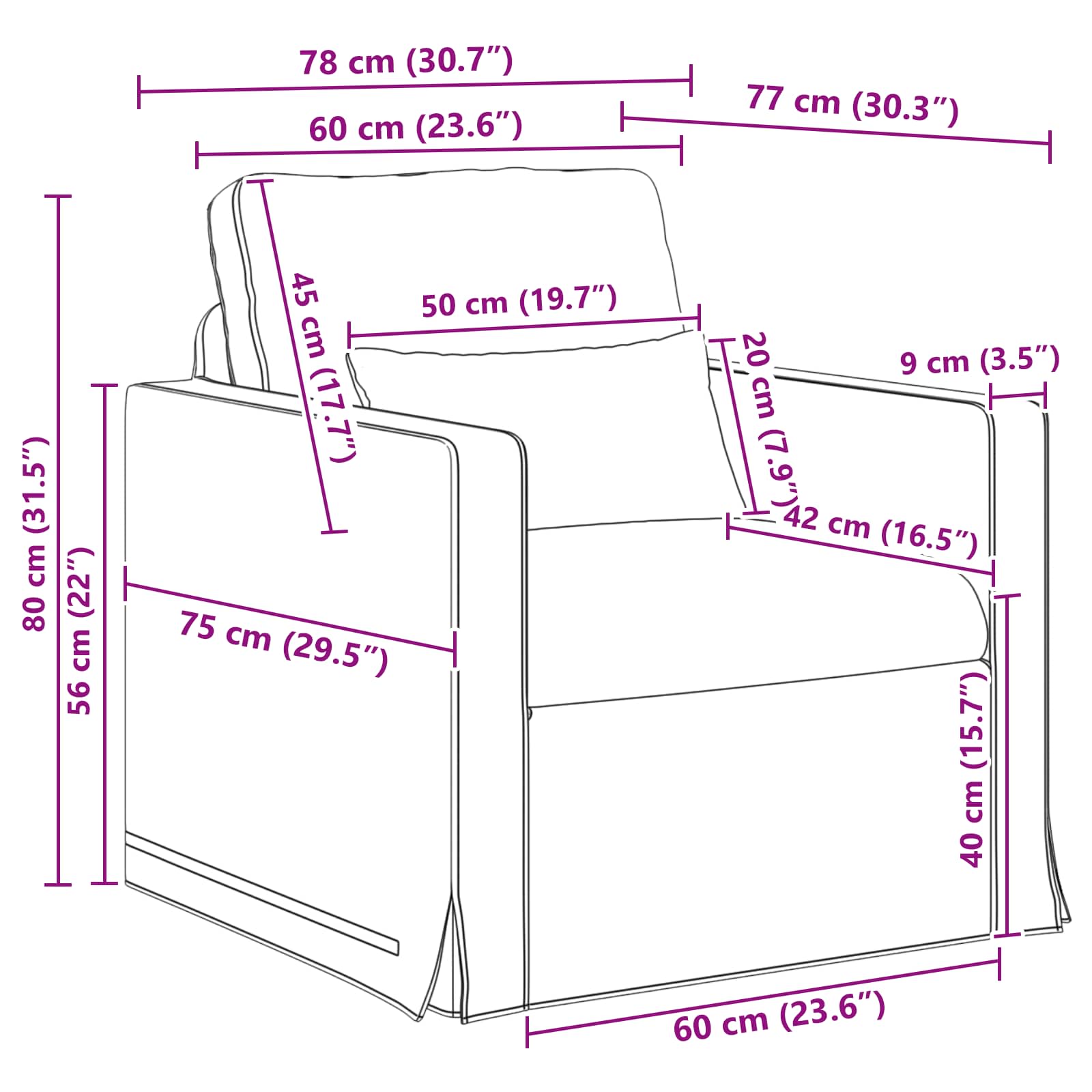 Set sofe 2 pcs Plava 139 x 78 x 80 cm tkanina