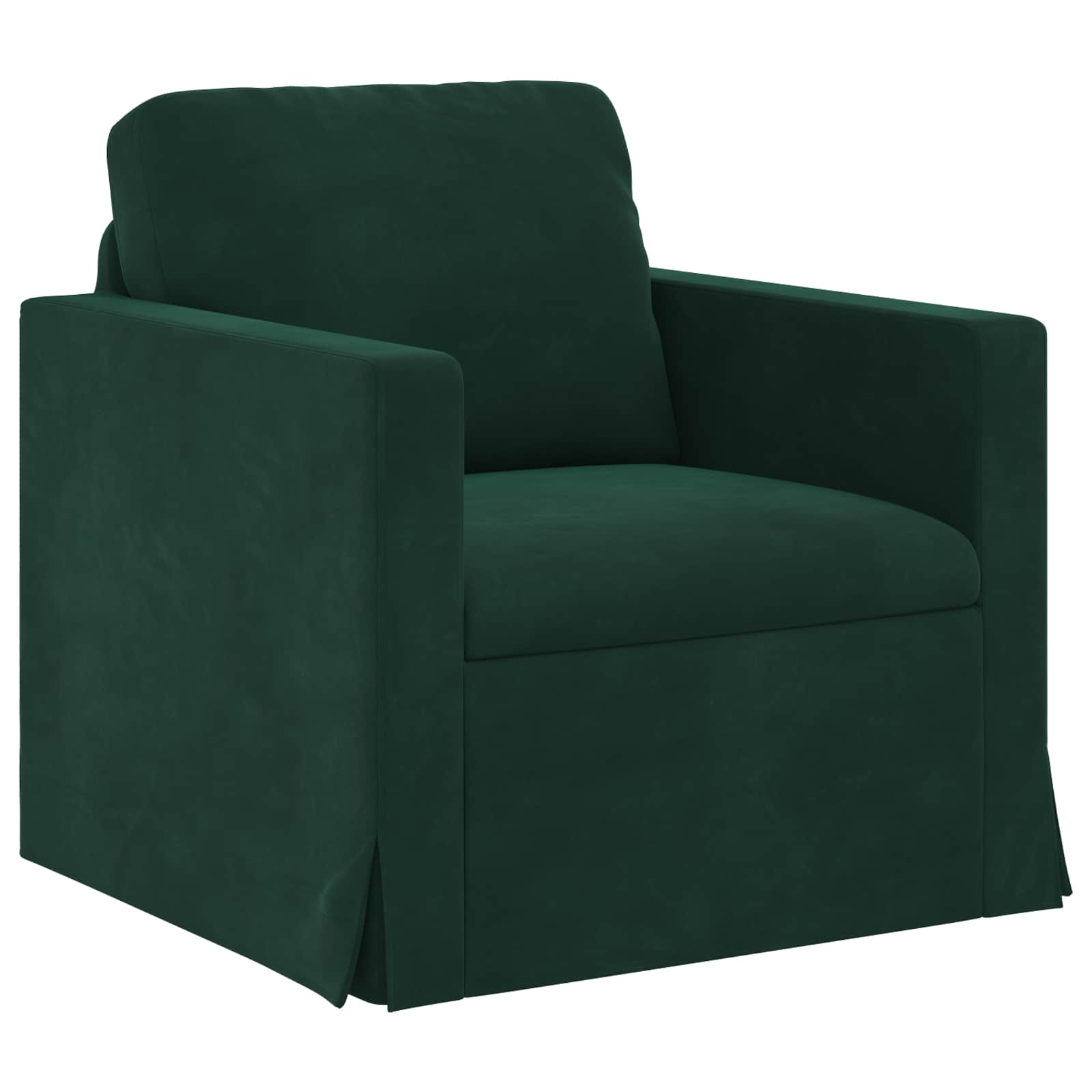Set sofe 2 pcs Tamnozelena 138 x 78 x 80 cm Baršun