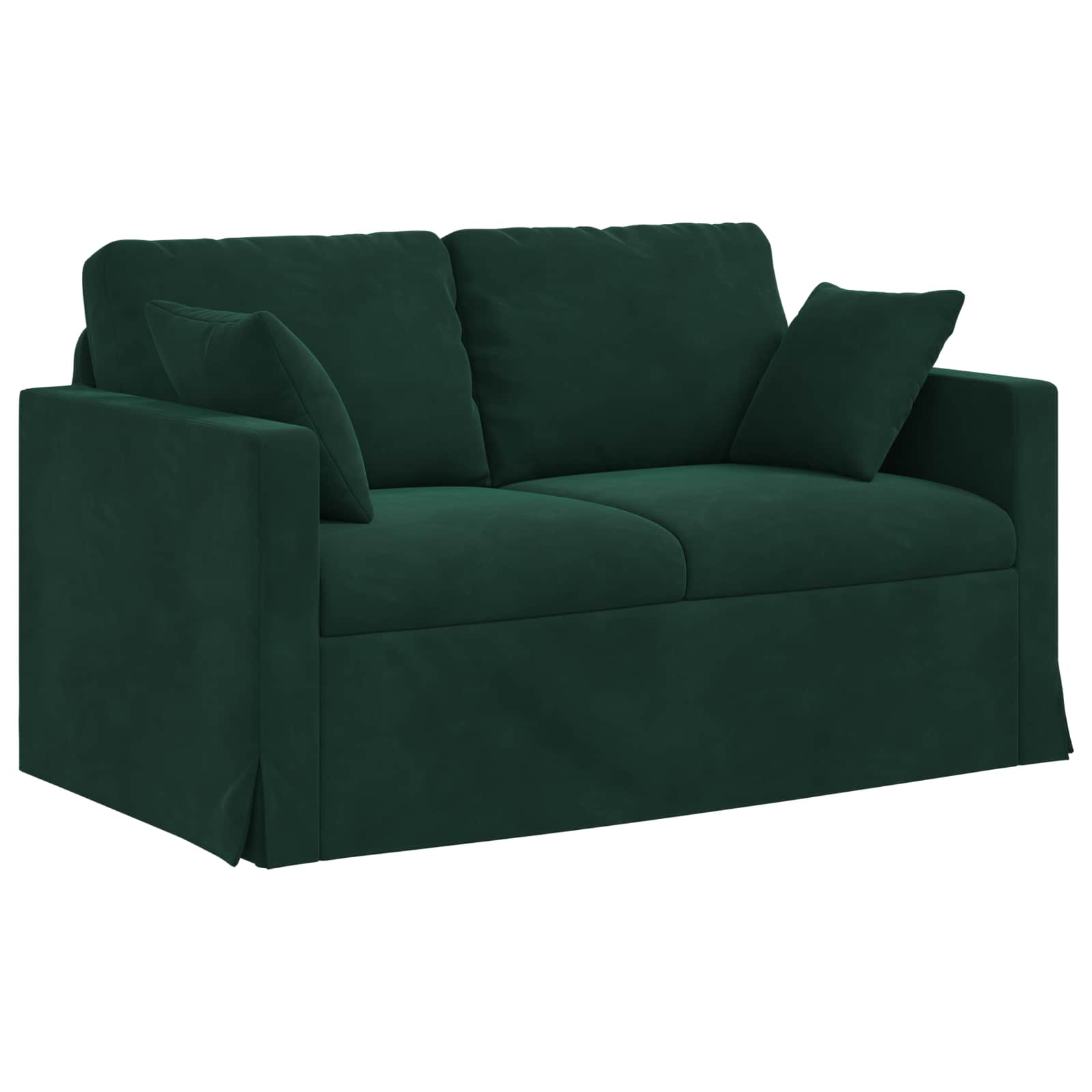 Set sofe 2 pcs Tamnozelena 138 x 78 x 80 cm Baršun