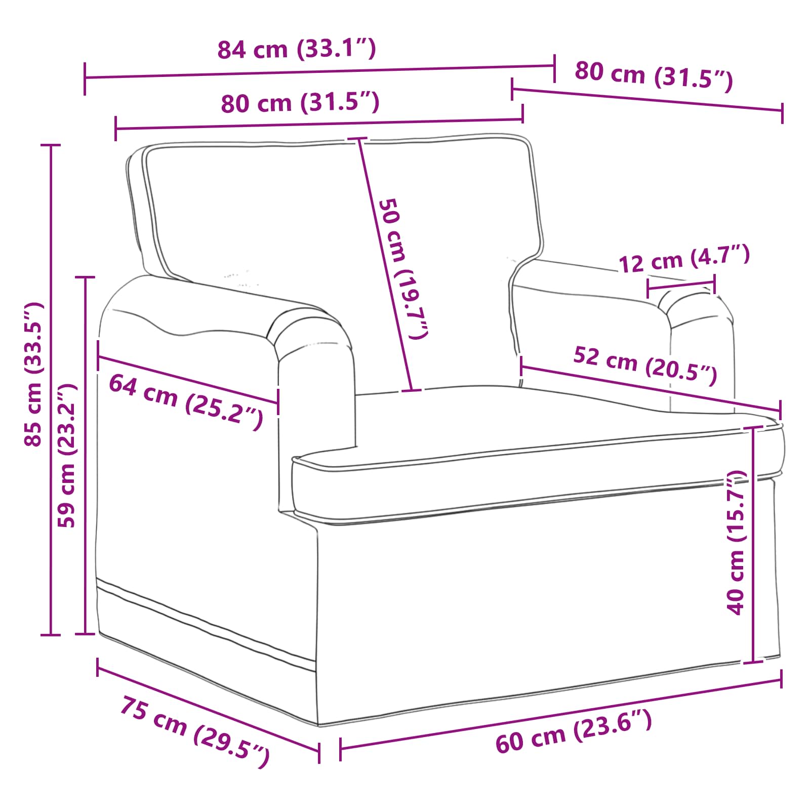 Set sofe 2 pcs Plava 144 x 80 x 85 cm tkanina