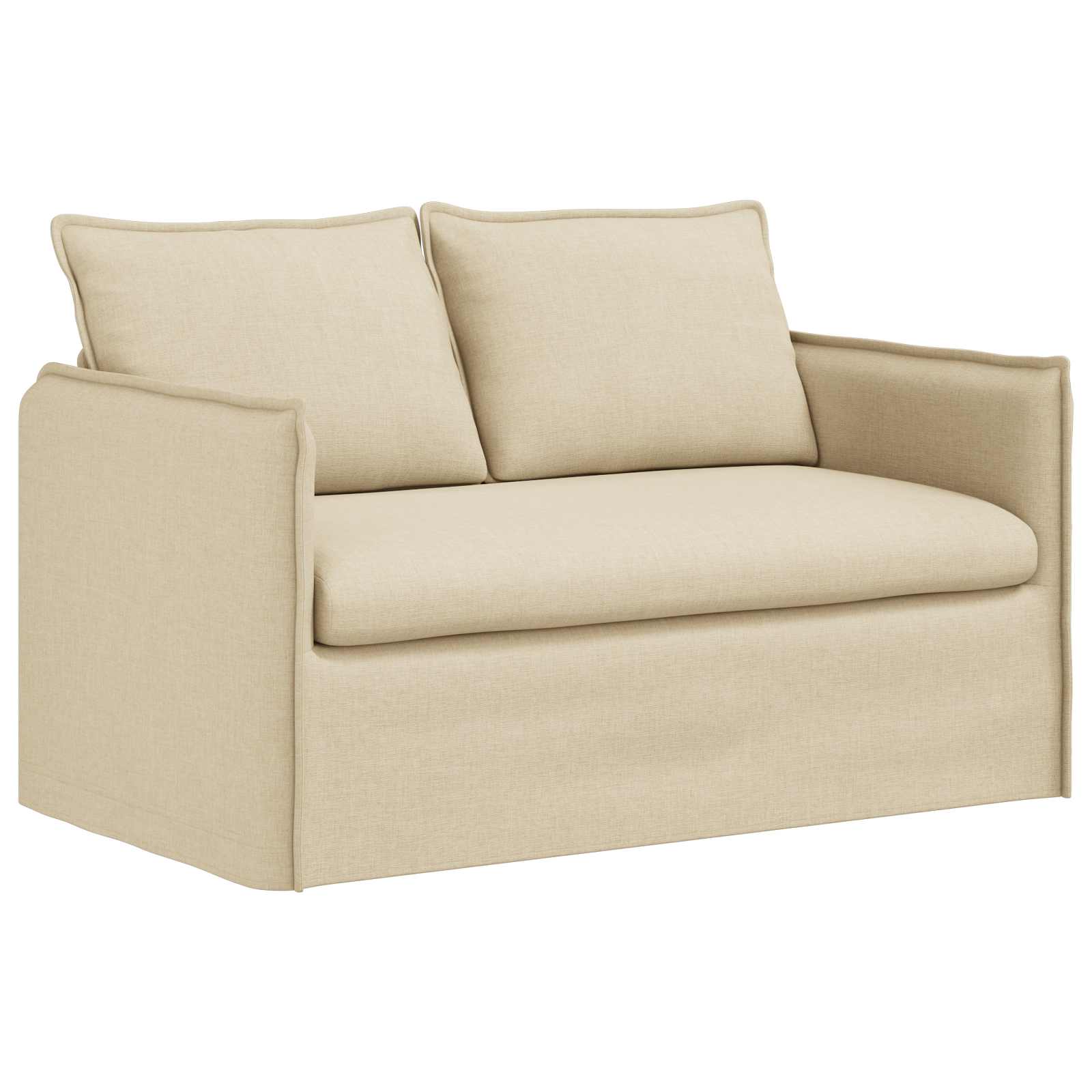 Set sofe 2 pcs Krem 136 x 82 x 85 cm Tkanina