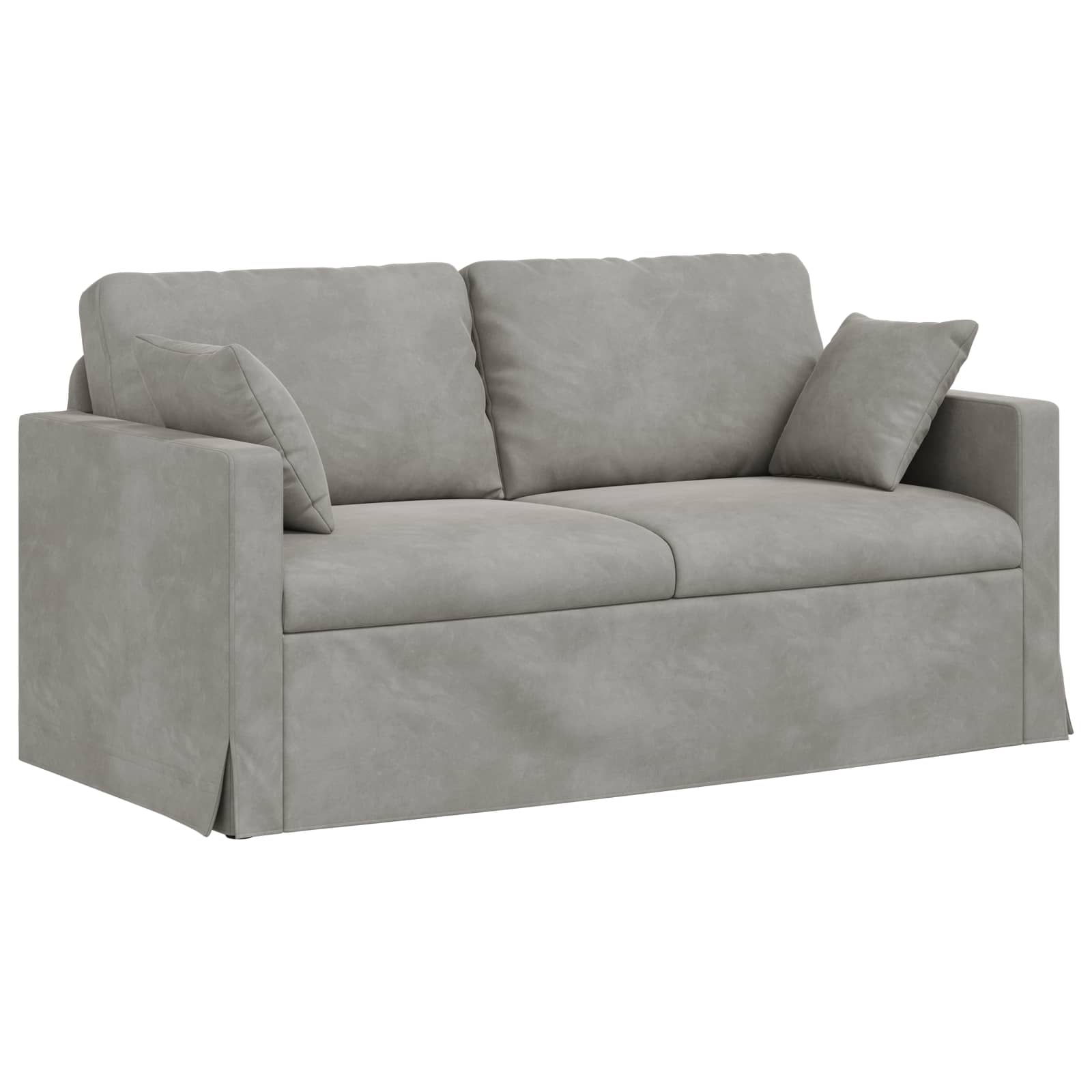 Set sofe 2 pcs Svijetlo siva 158 x 78 x 80 cm Baršun