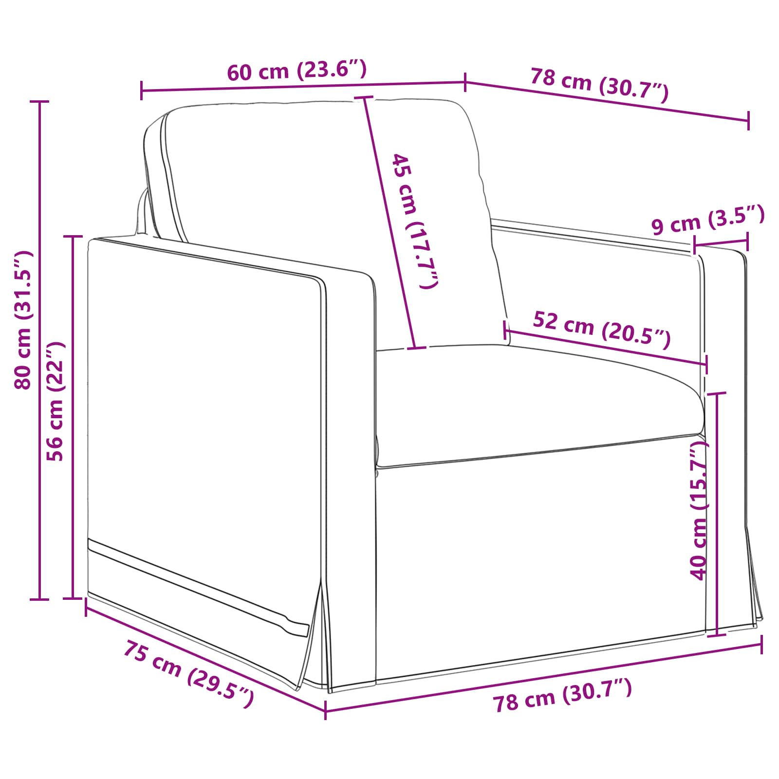 Set sofe 2 pcs Ružičasta 228 x 78 x 80 cm Baršun