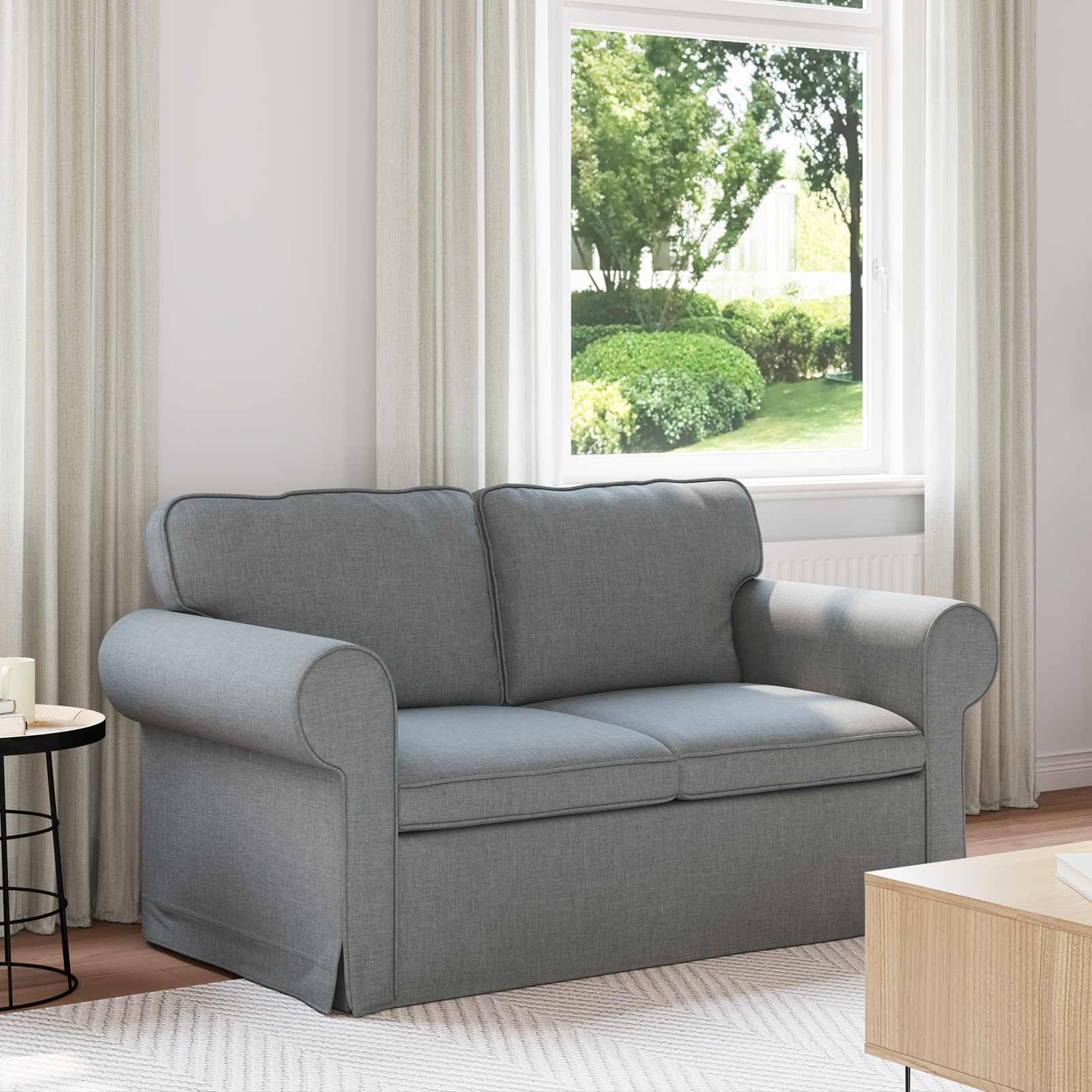 Sofa Svijetlo siva 155 x 82 x 80 cm tkanina
