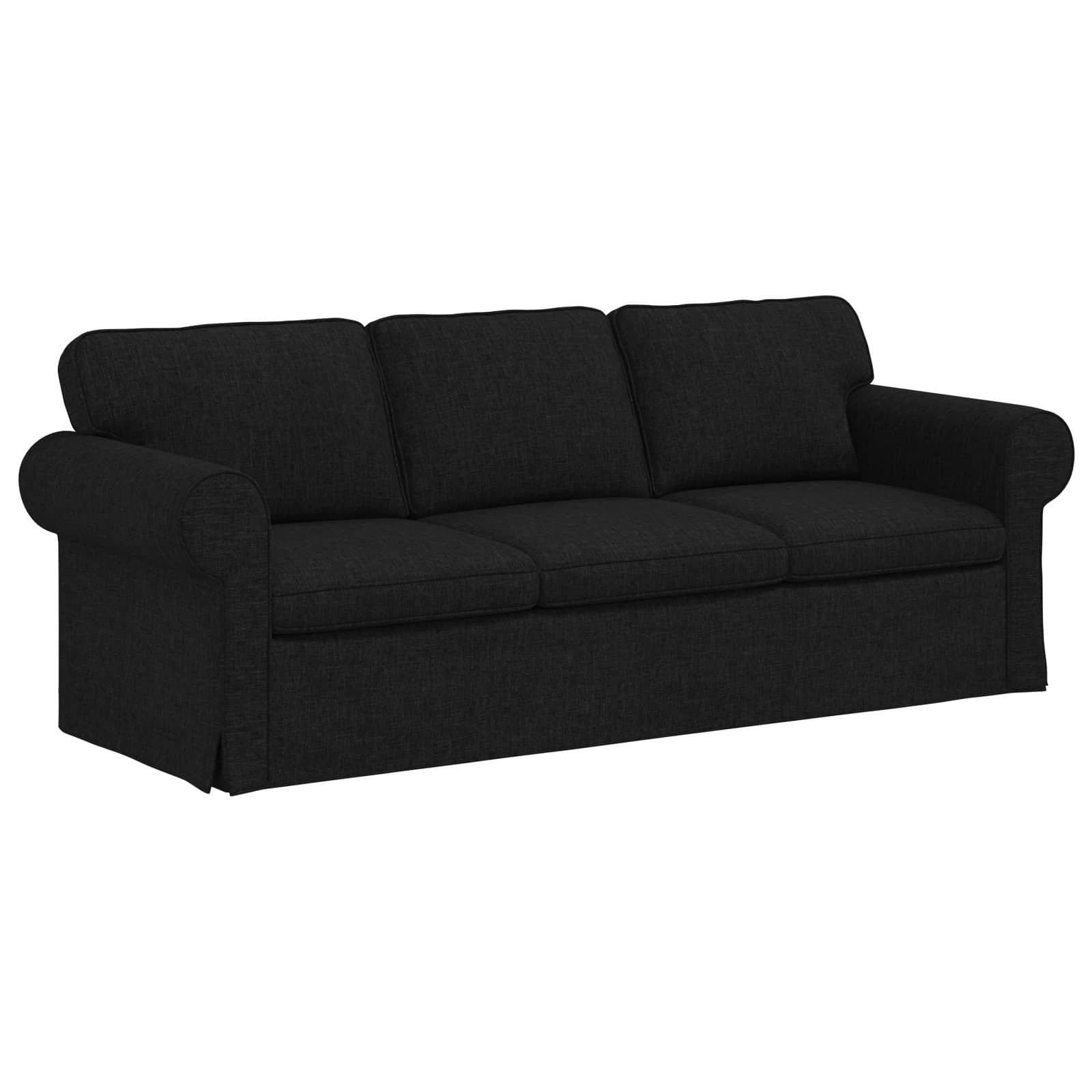 Sofa Crna 215 x 82 x 80 cm tkanina