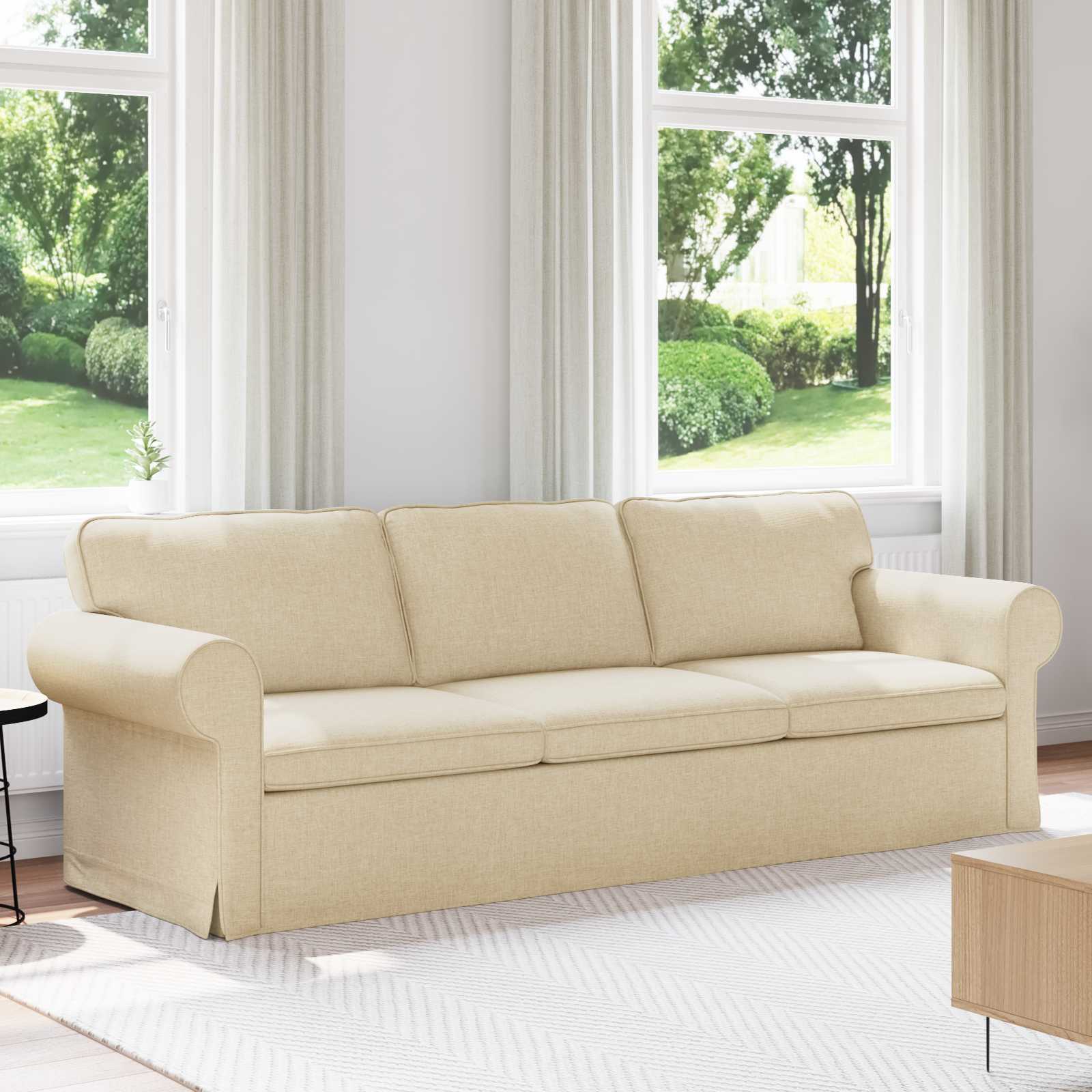 Sofa Krema 245 x 82 x 80 cm tkanina