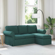 Sofa Tamnozelena 195 x 138 x 80 cm tkanina
