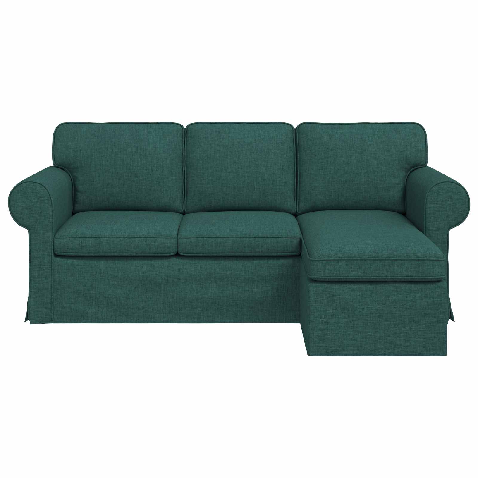 Sofa Tamnozelena 195 x 138 x 80 cm tkanina