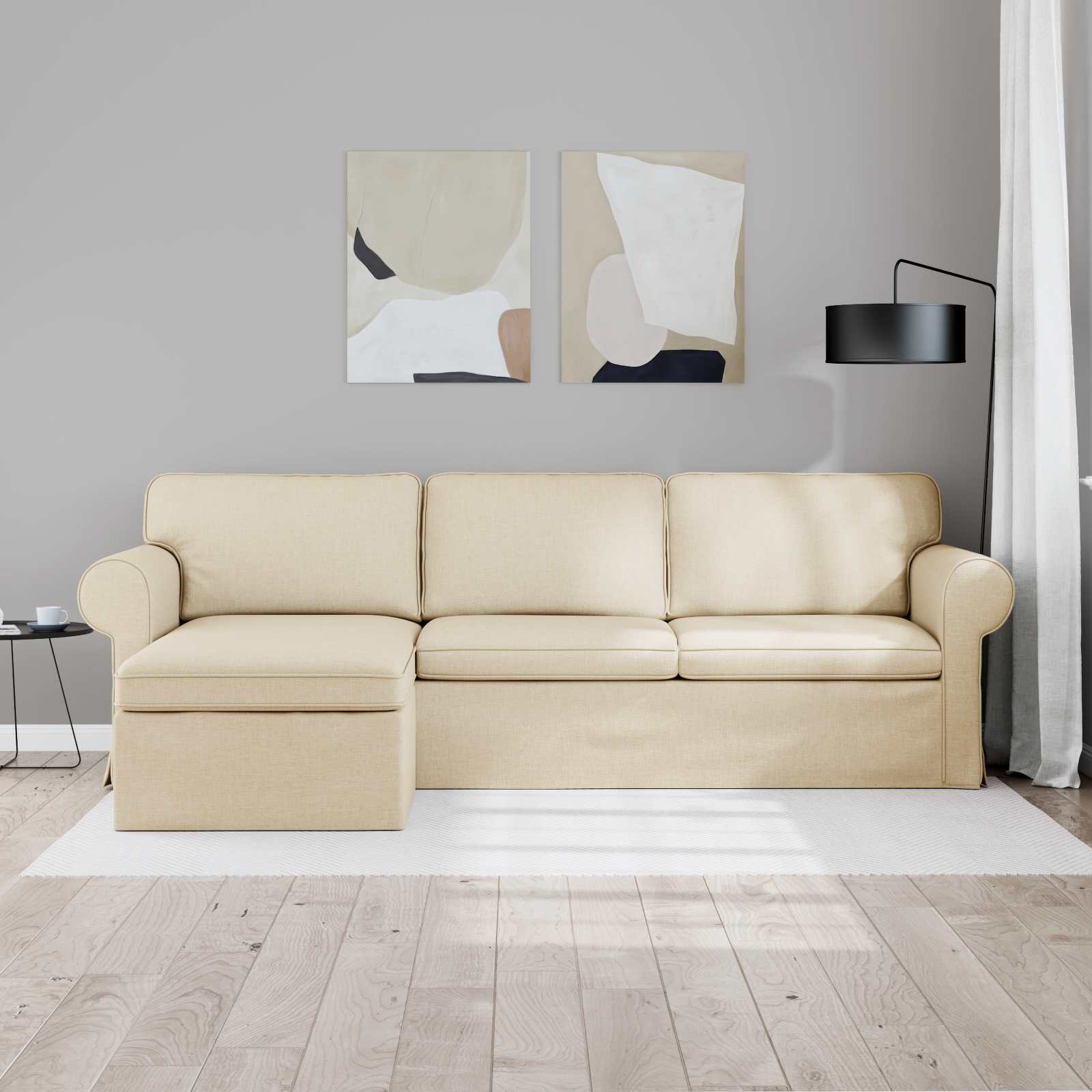 Sofa Krema 245 x 138 x 80 cm tkanina