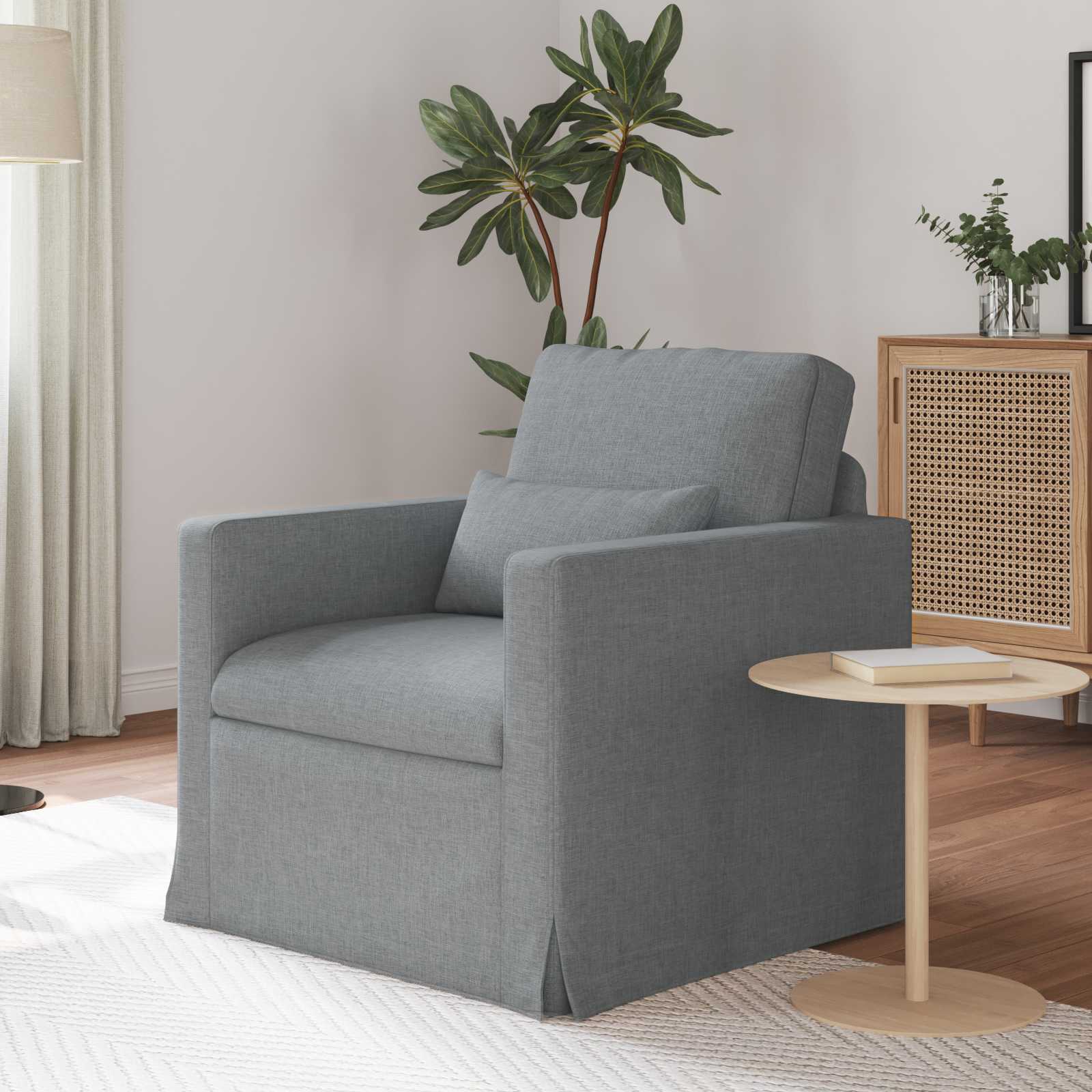 Sofa Svijetlo siva 78 x 78 x 80 cm tkanina