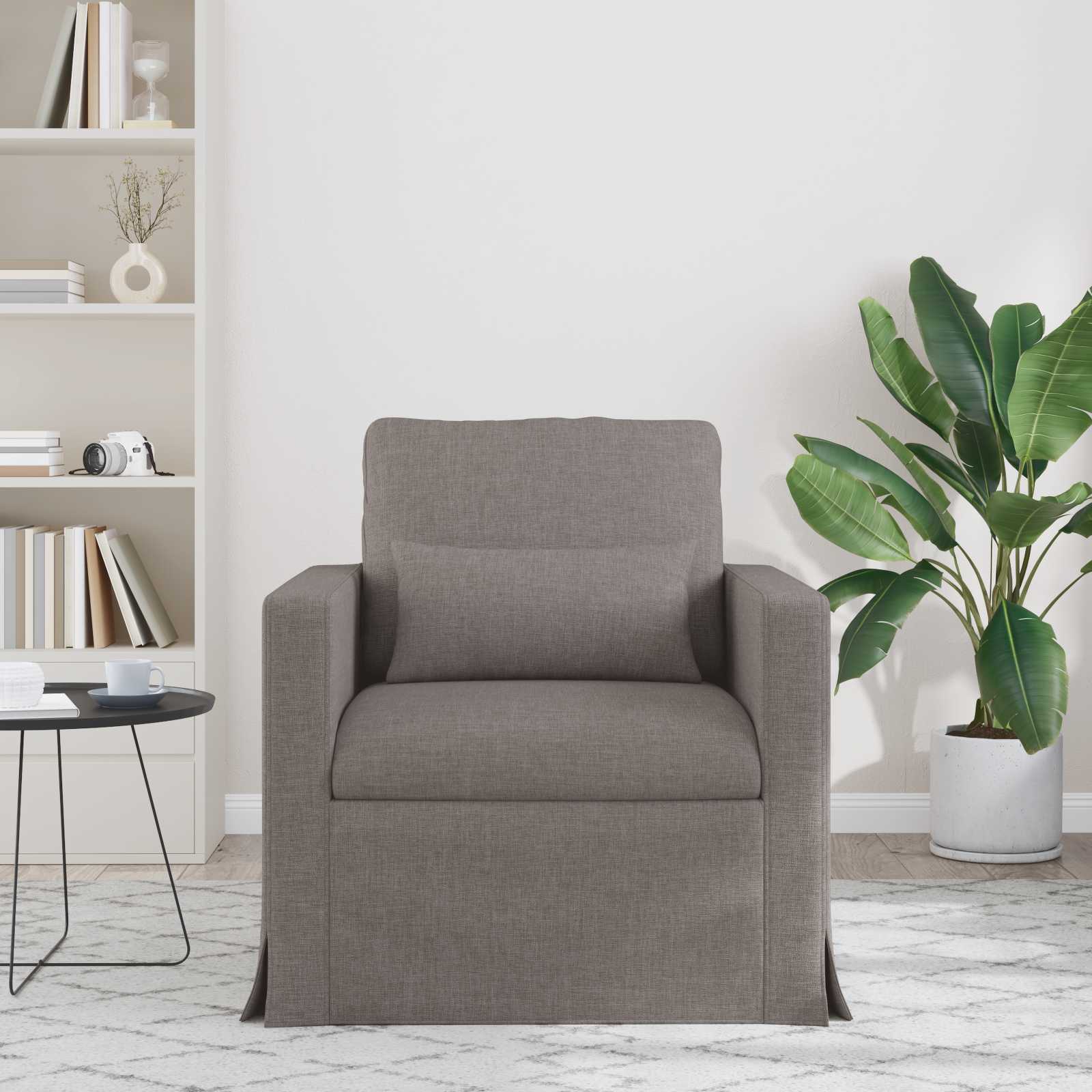 Sofa Sivo-smeđa 78 x 78 x 80 cm tkanina