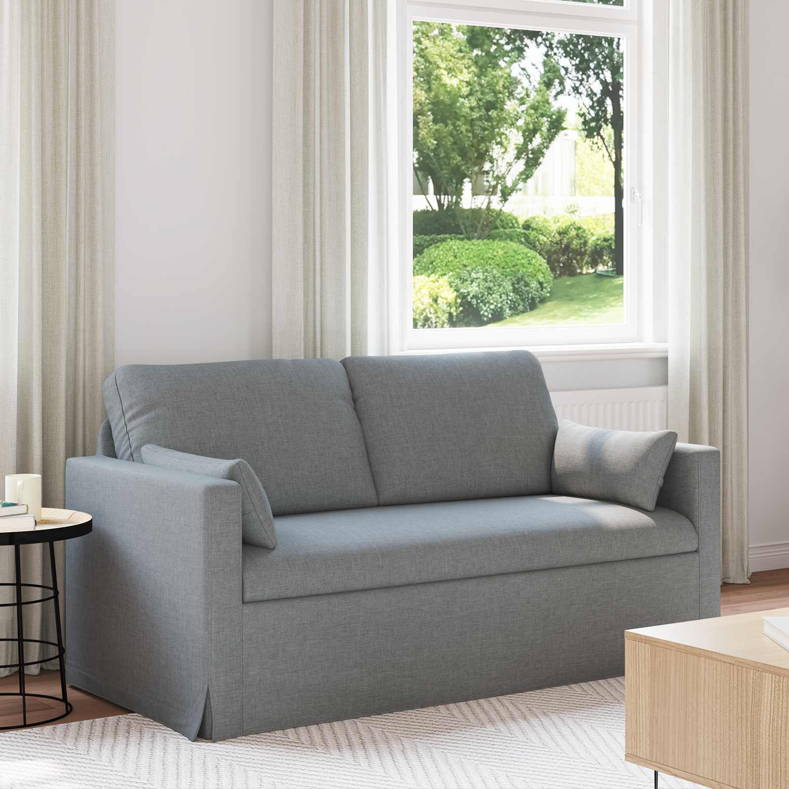 Sofa Svijetlo siva 158 x 78 x 80 cm tkanina