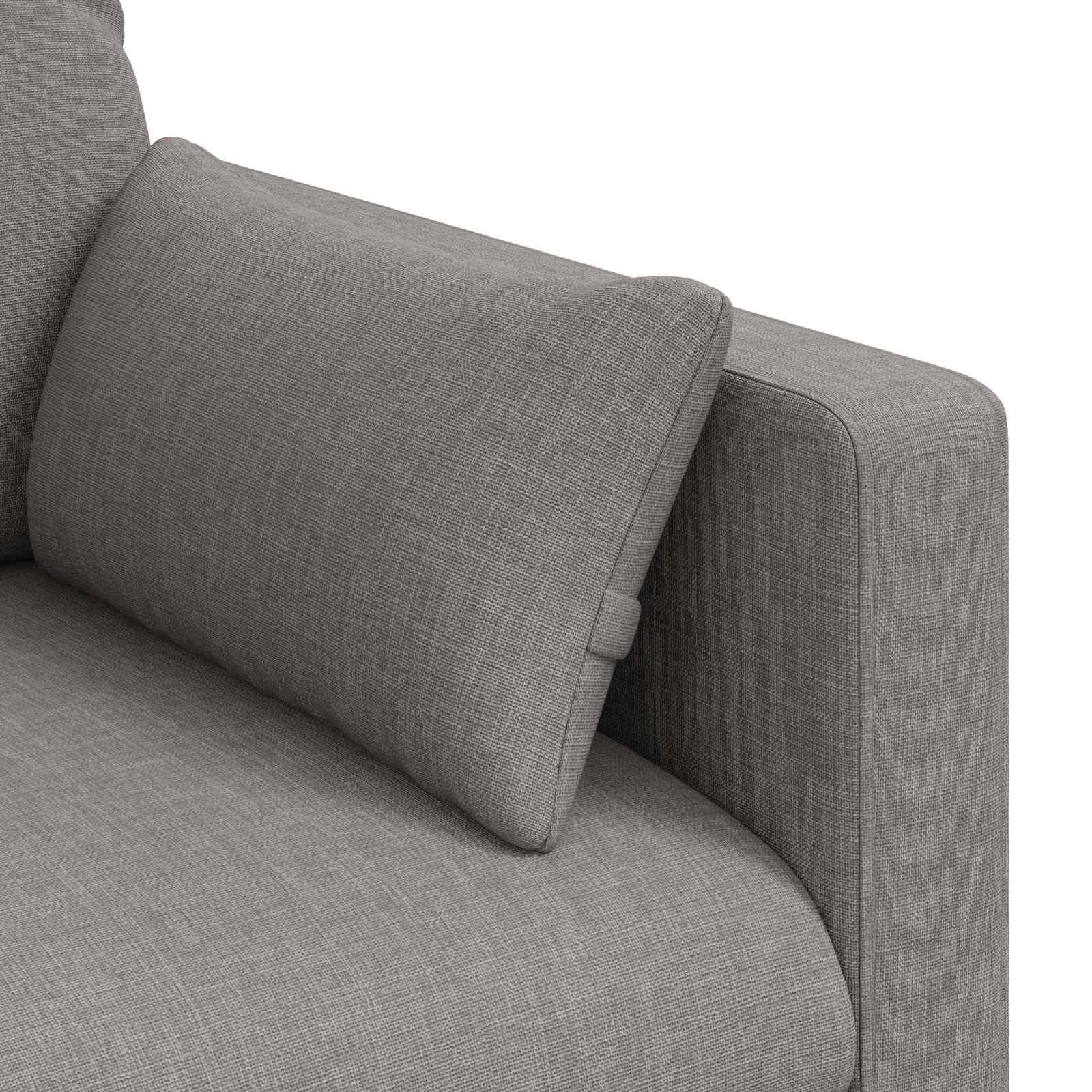Sofa Sivo-smeđa 198 x 78 x 80 cm tkanina