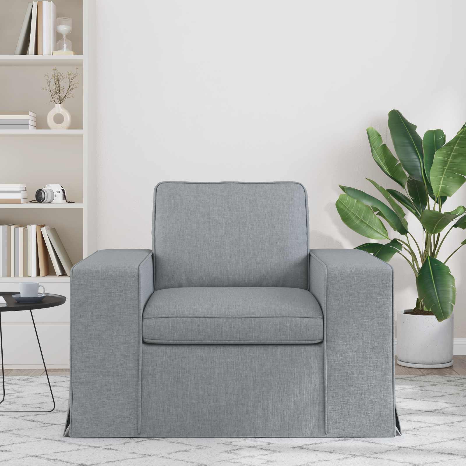Sofa Svijetlo siva 103 x 80 x 82 cm tkanina