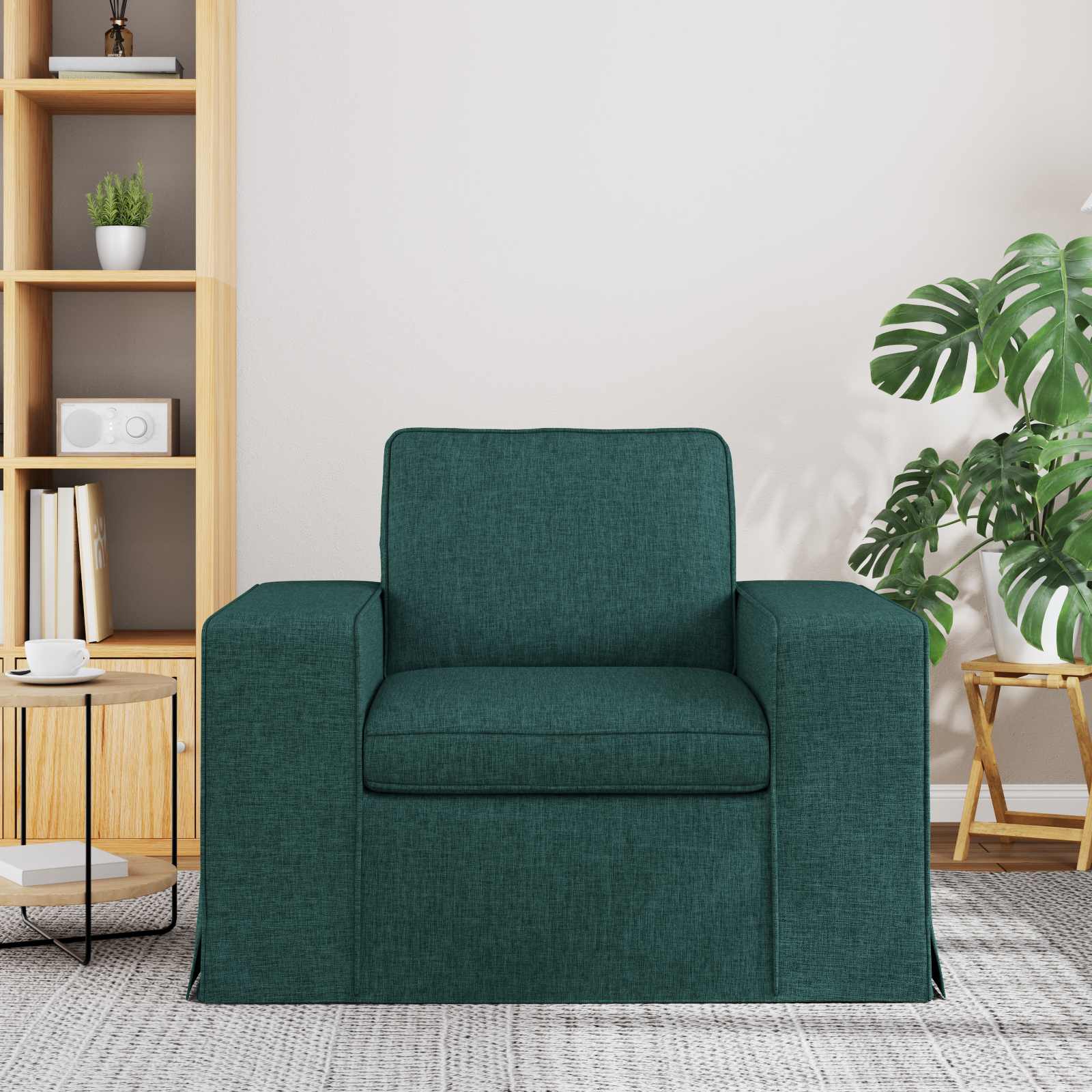 Sofa Tamnozelena 103 x 80 x 82 cm tkanina