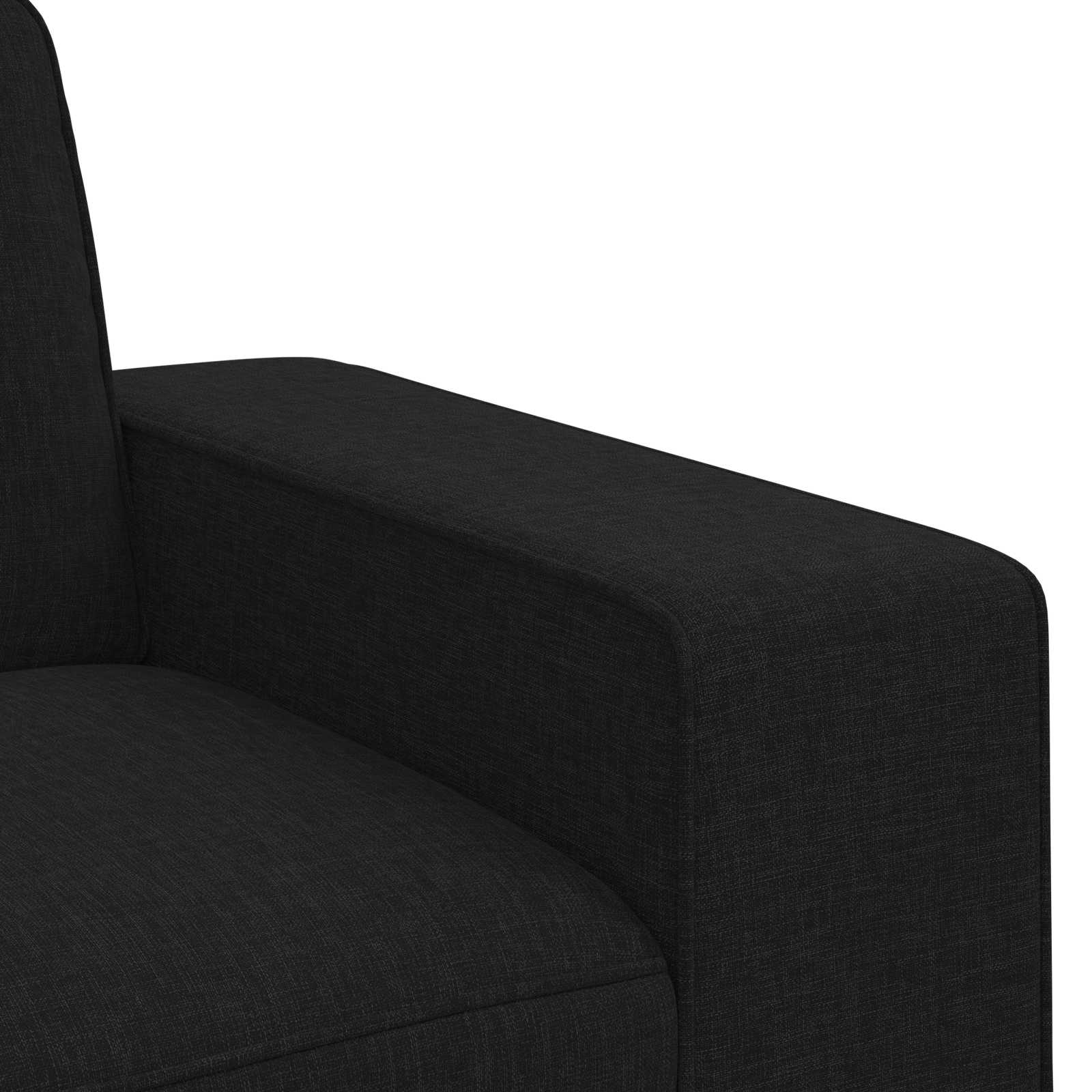 Sofa Crna 222 x 80 x 82 cm tkanina