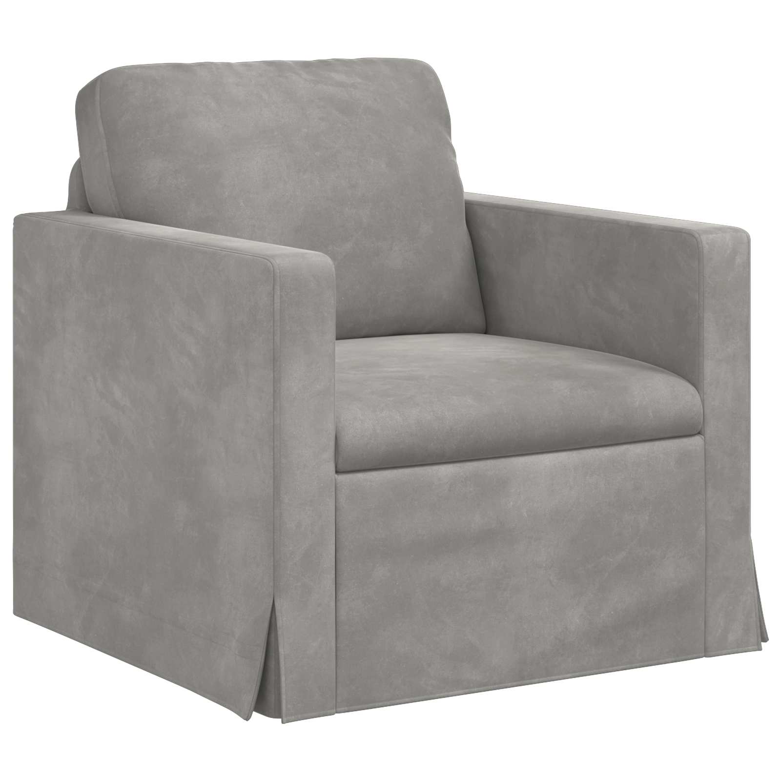 Sofa Svijetlo siva 78 x 78 x 80 cm Baršun