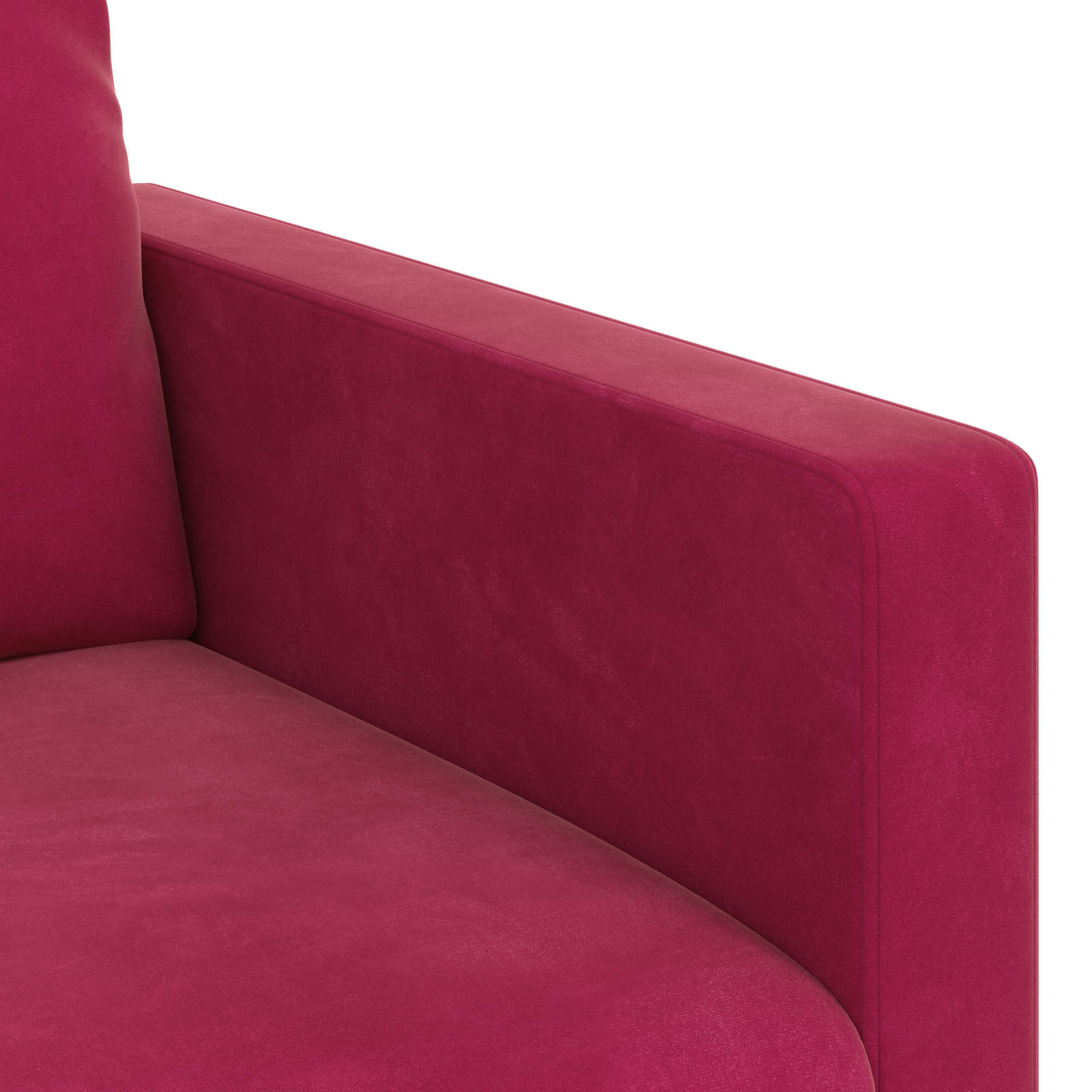 Sofa Vinska crvena 138 x 78 x 80 cm Baršun
